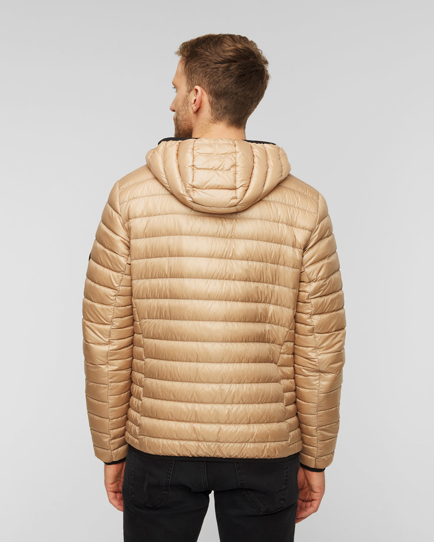 Beżowa puchowa kurtka męska BOGNER Areso-D