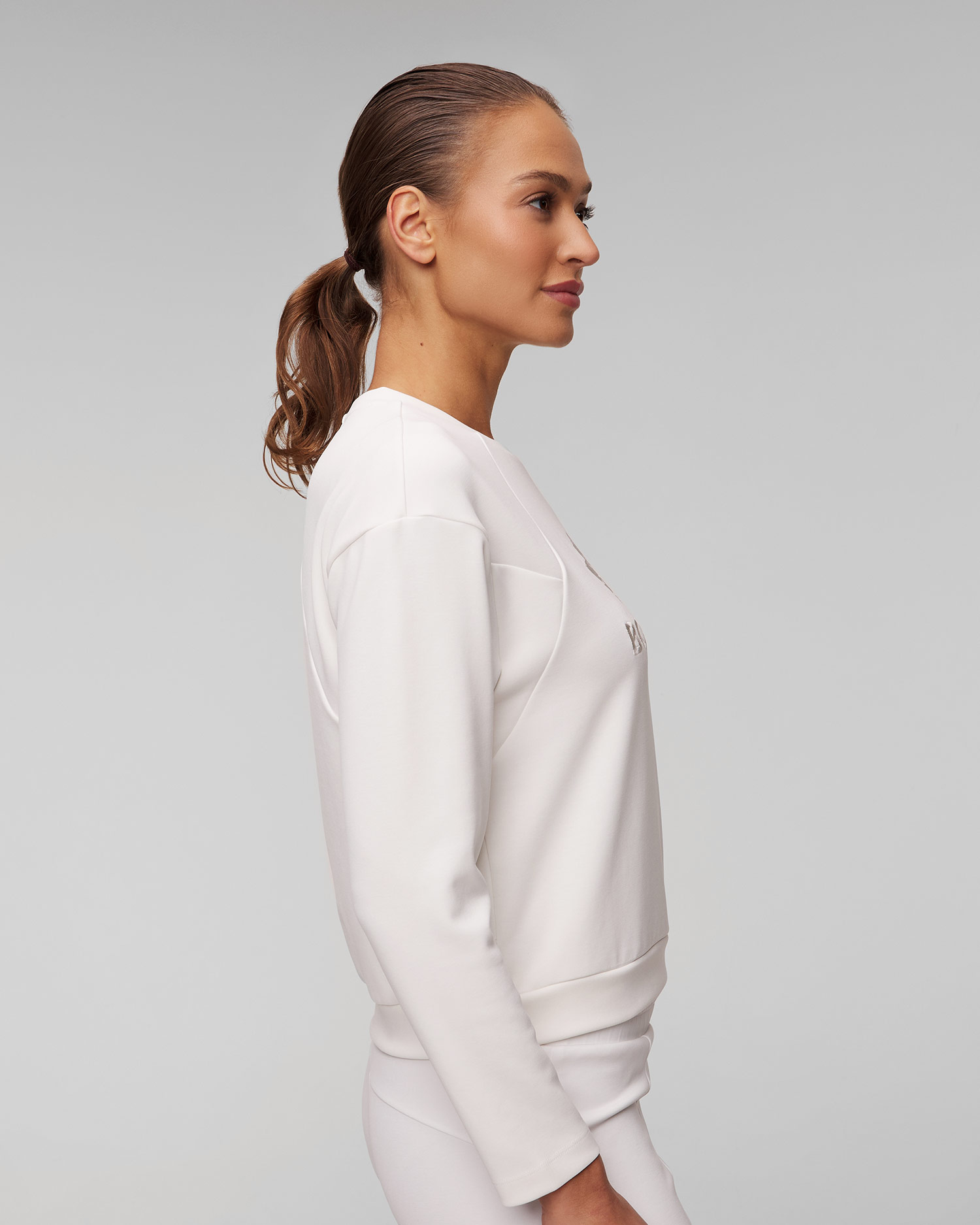 Sweat-shirt blanc pour femmes BOGNER Zuna
