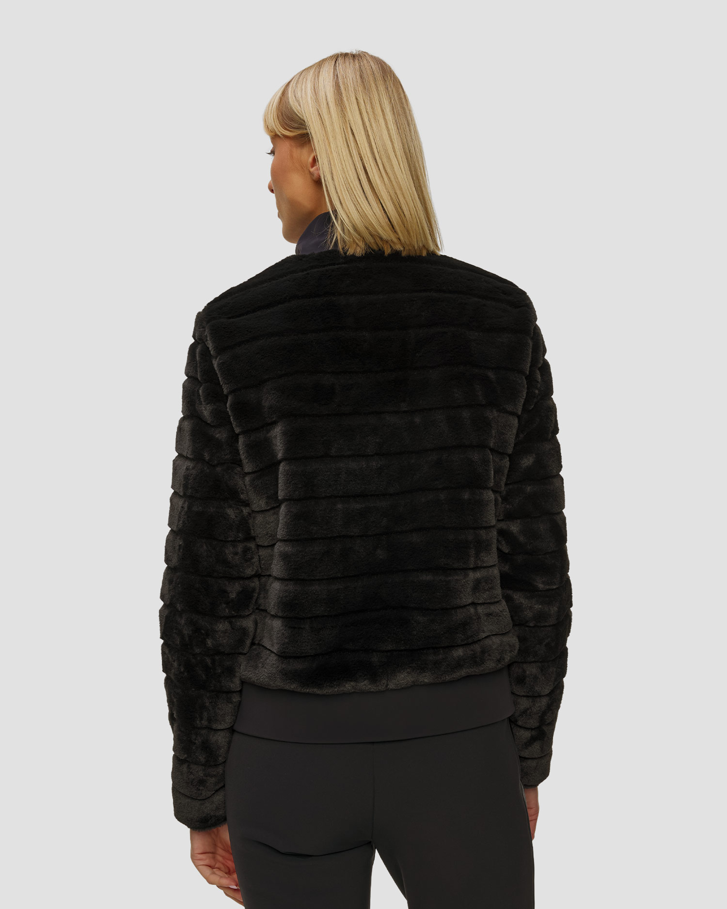 Dámská černá bunda s kožíškem BOGNER Katniss