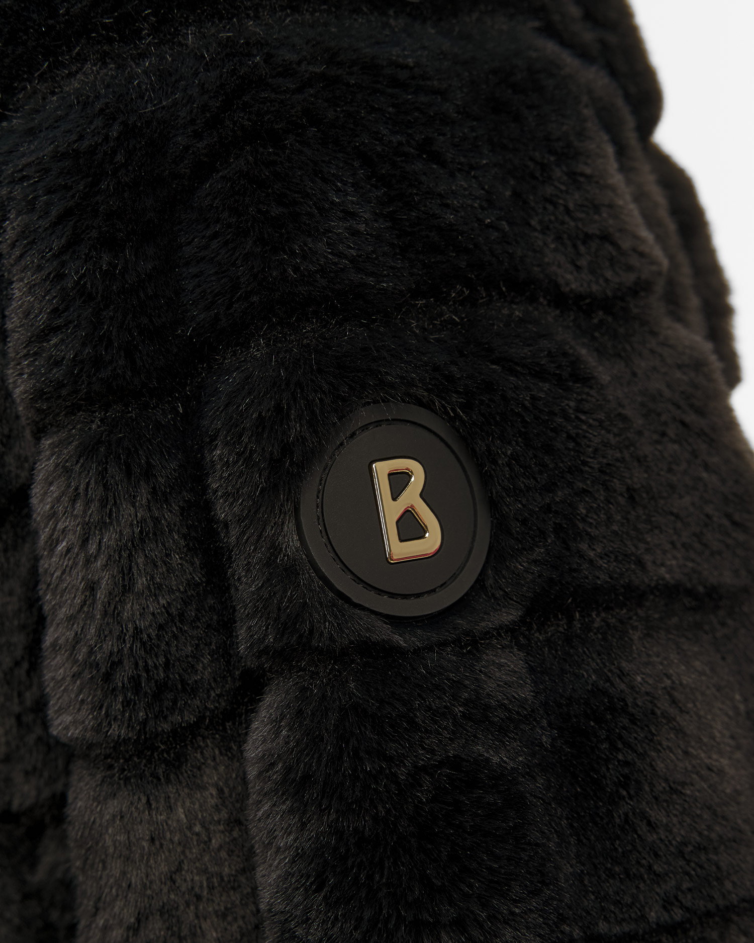 Dámská černá bunda s kožíškem BOGNER Katniss