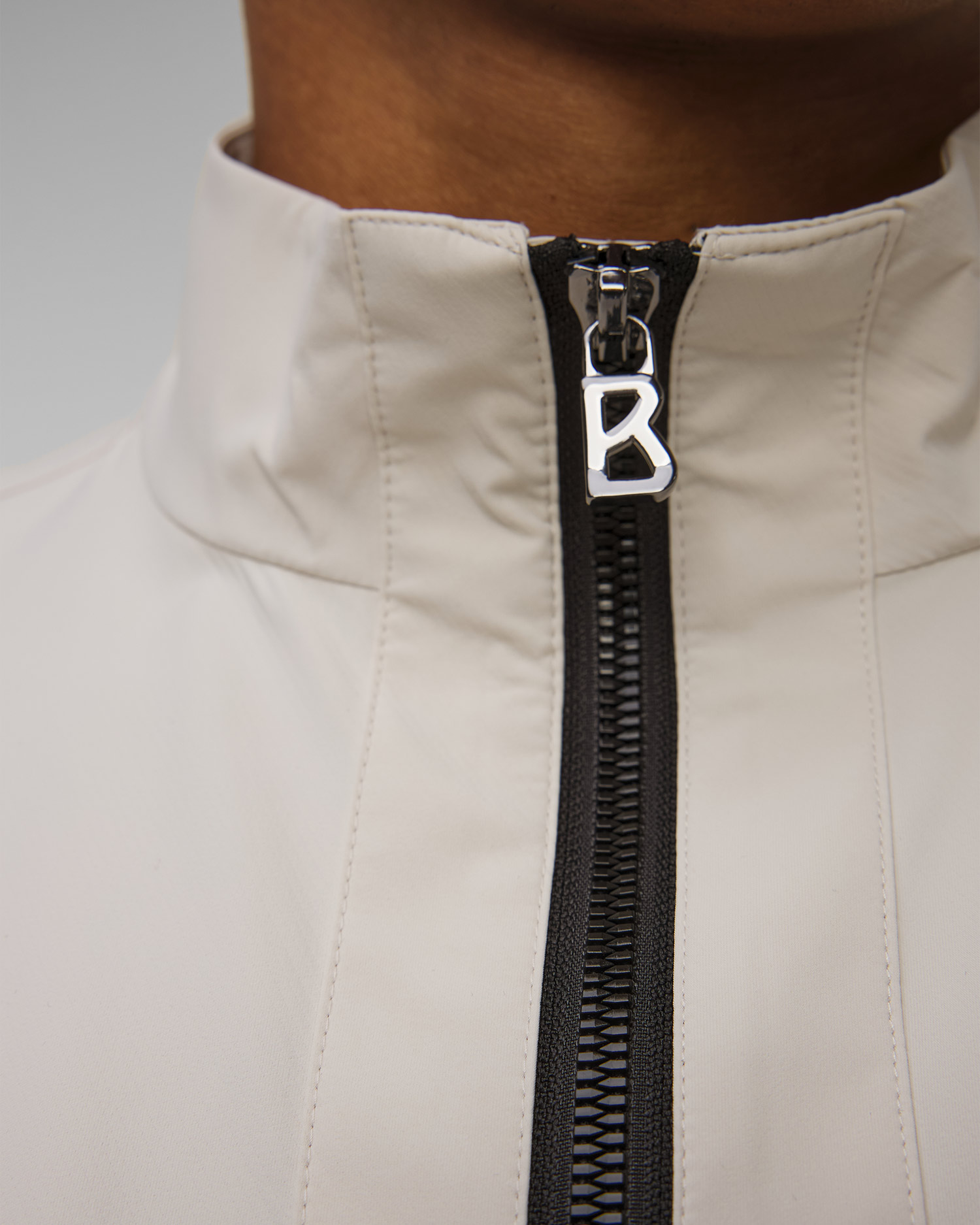 Men's beige zip-up hoodie BOGNER Samael