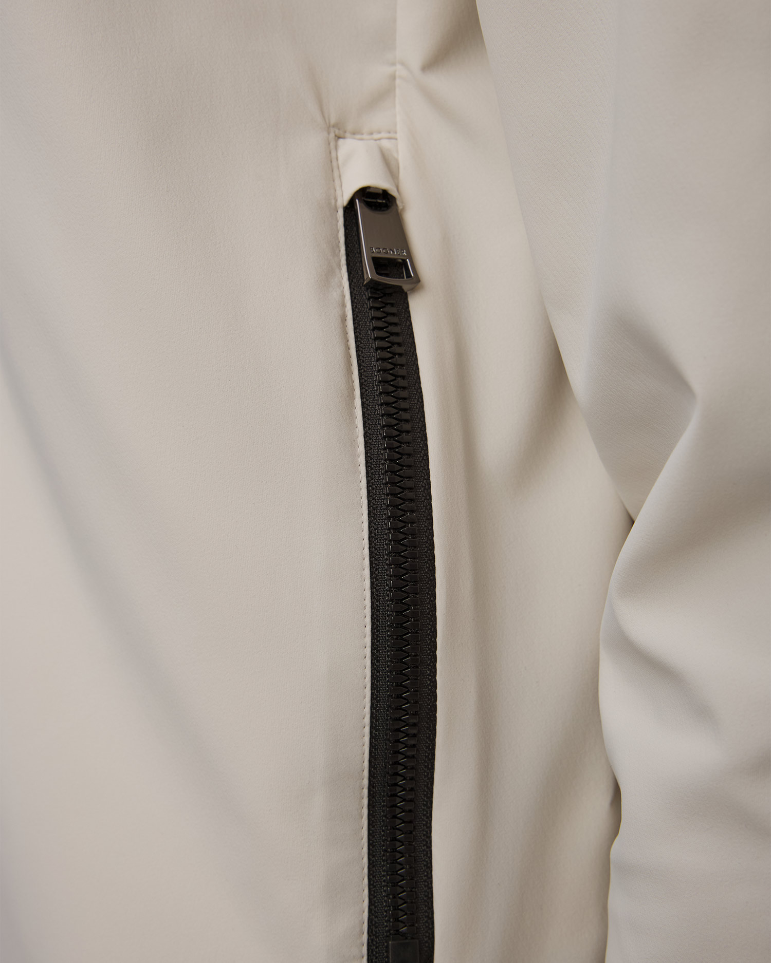 Men's beige zip-up hoodie BOGNER Samael