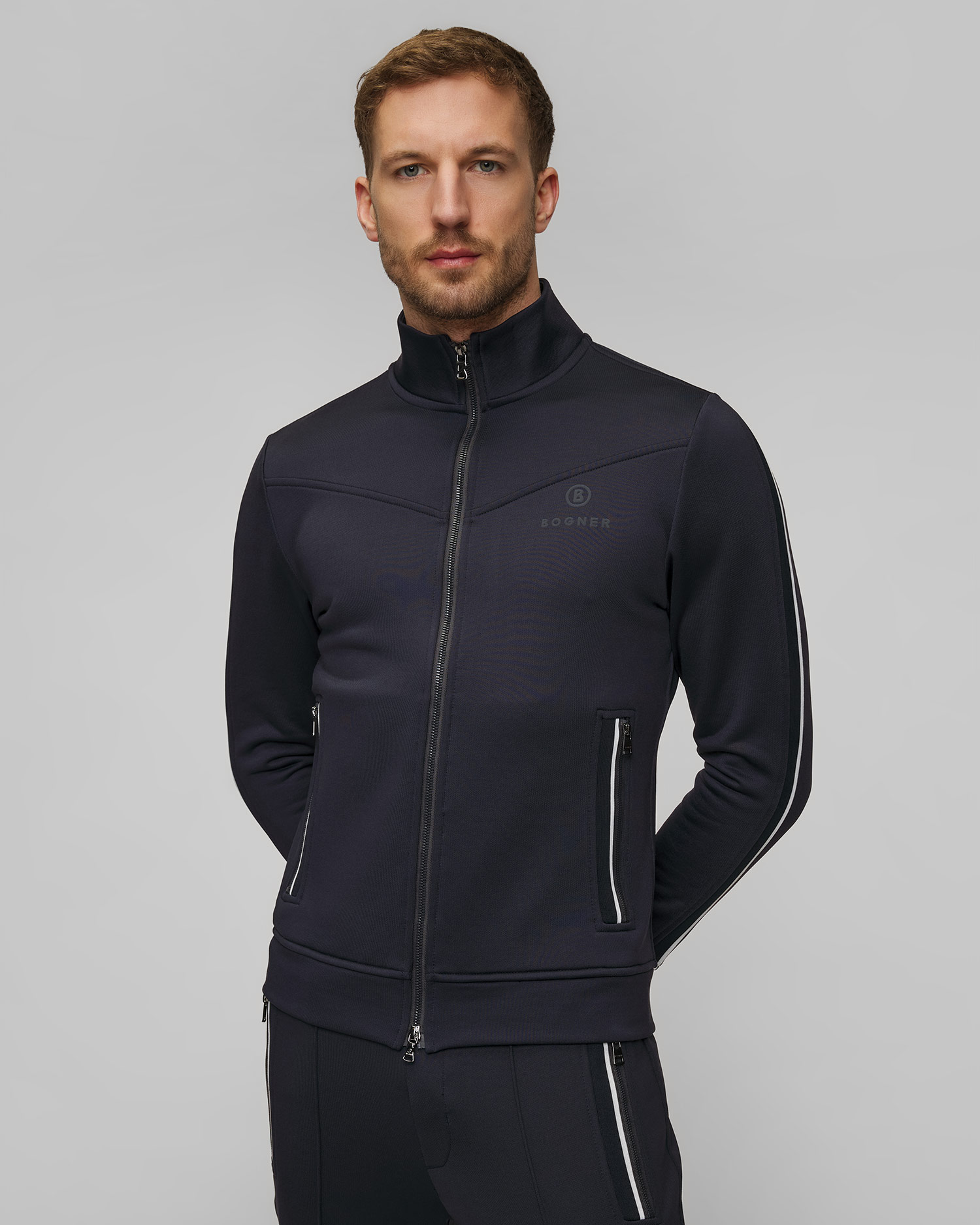 Granatowa bluza męska BOGNER Zanto