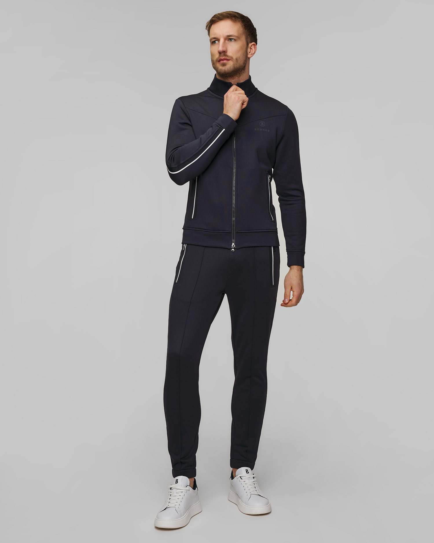 Granatowa bluza męska BOGNER Zanto