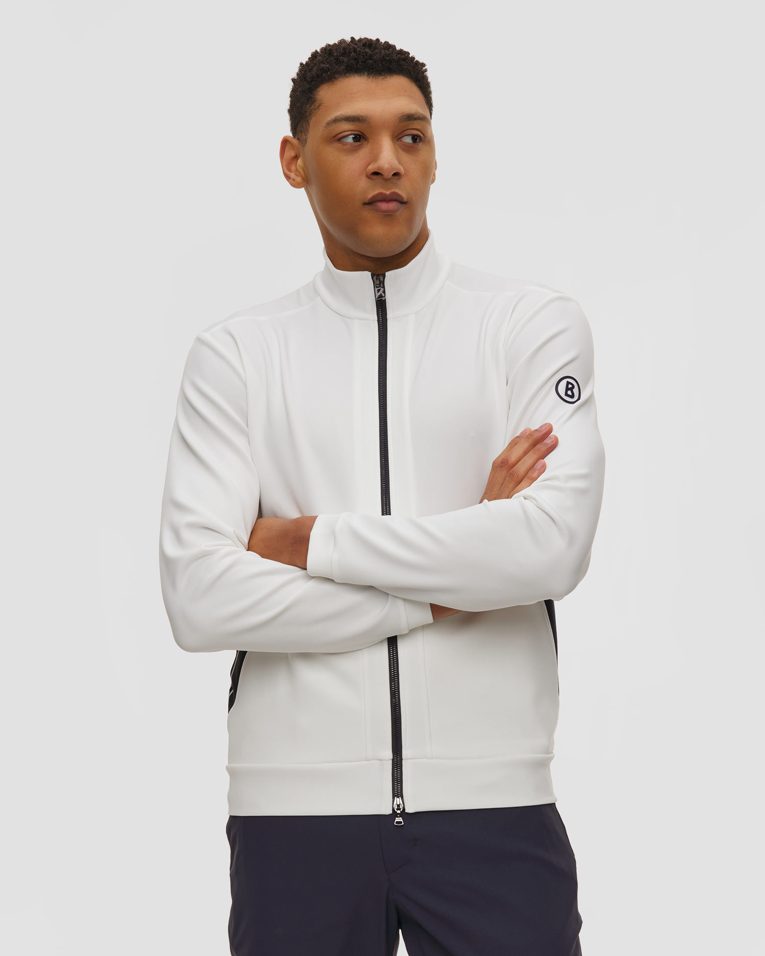 Bílá pánská mikina BOGNER SEMIR