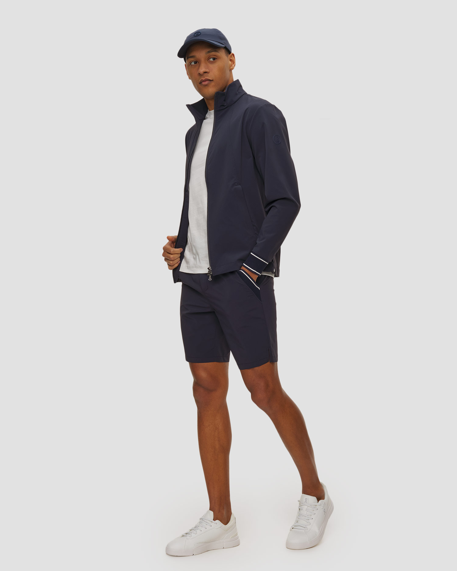 Tmavě modrá pánská mikina na zip BOGNER HOLKE