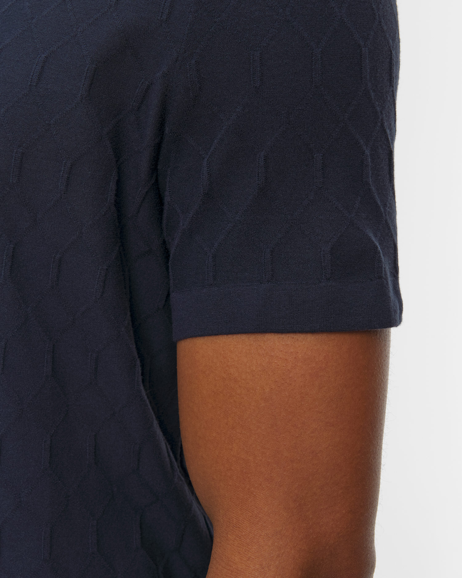 Tmavě modrá pánská polokošile z viskózy BOGNER MAXIM