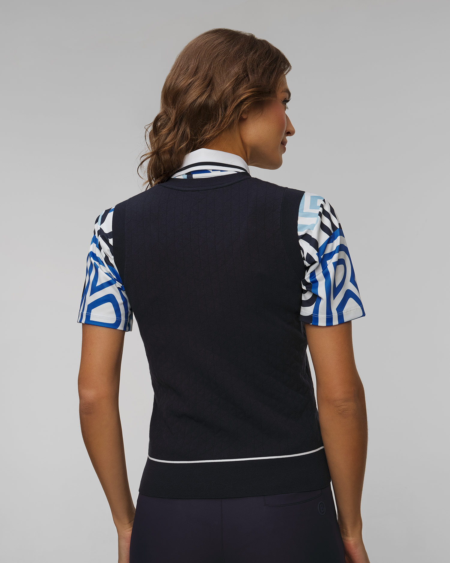 Tmavě modrý dámský svetr z viskózy BOGNER Peani