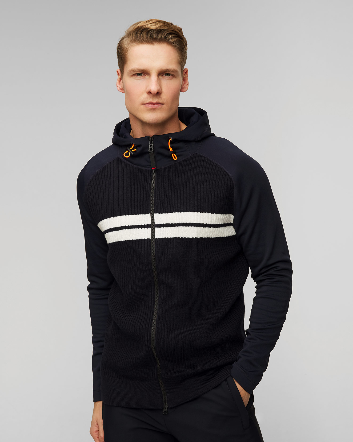 Men's navy blue wool jumper BOGNER FIRE+ICE Taco