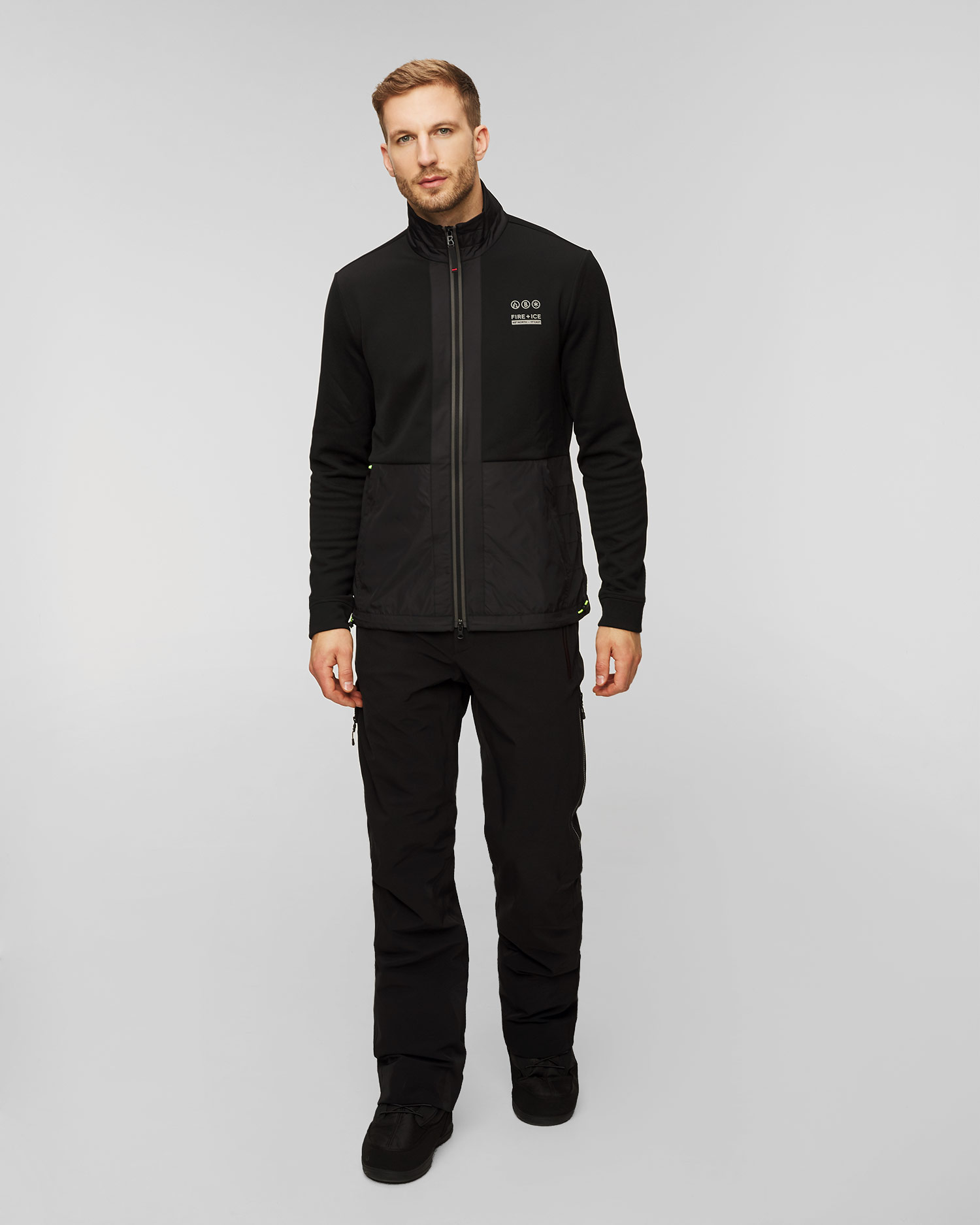 Pánska čierna hybridná bunda BOGNER FIRE+ICE Bjoerk