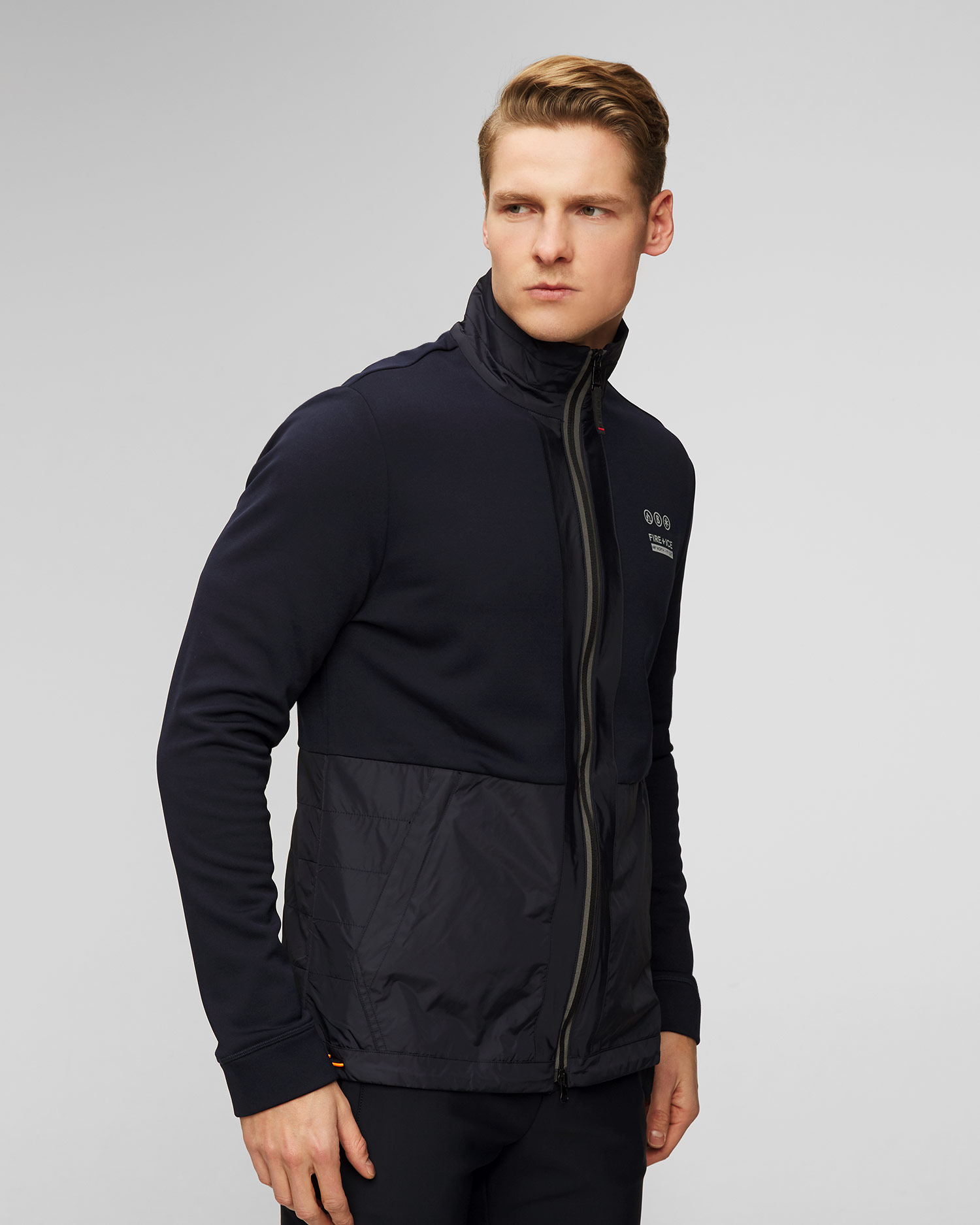 Pánska tmavomodrá hybridná mikina BOGNER FIRE+ICE Bjoerk