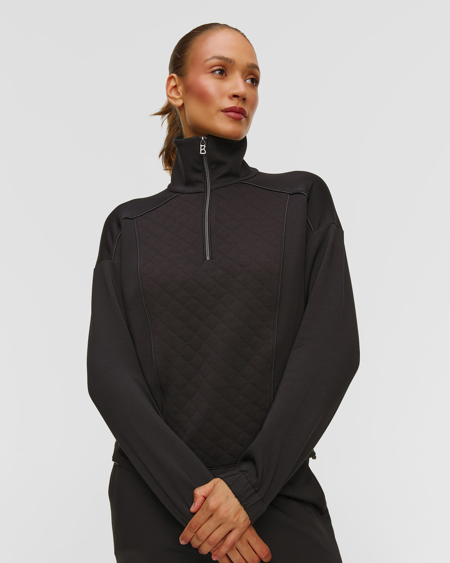 Women's black modal sweatshirt BOGNER Meggi-1
