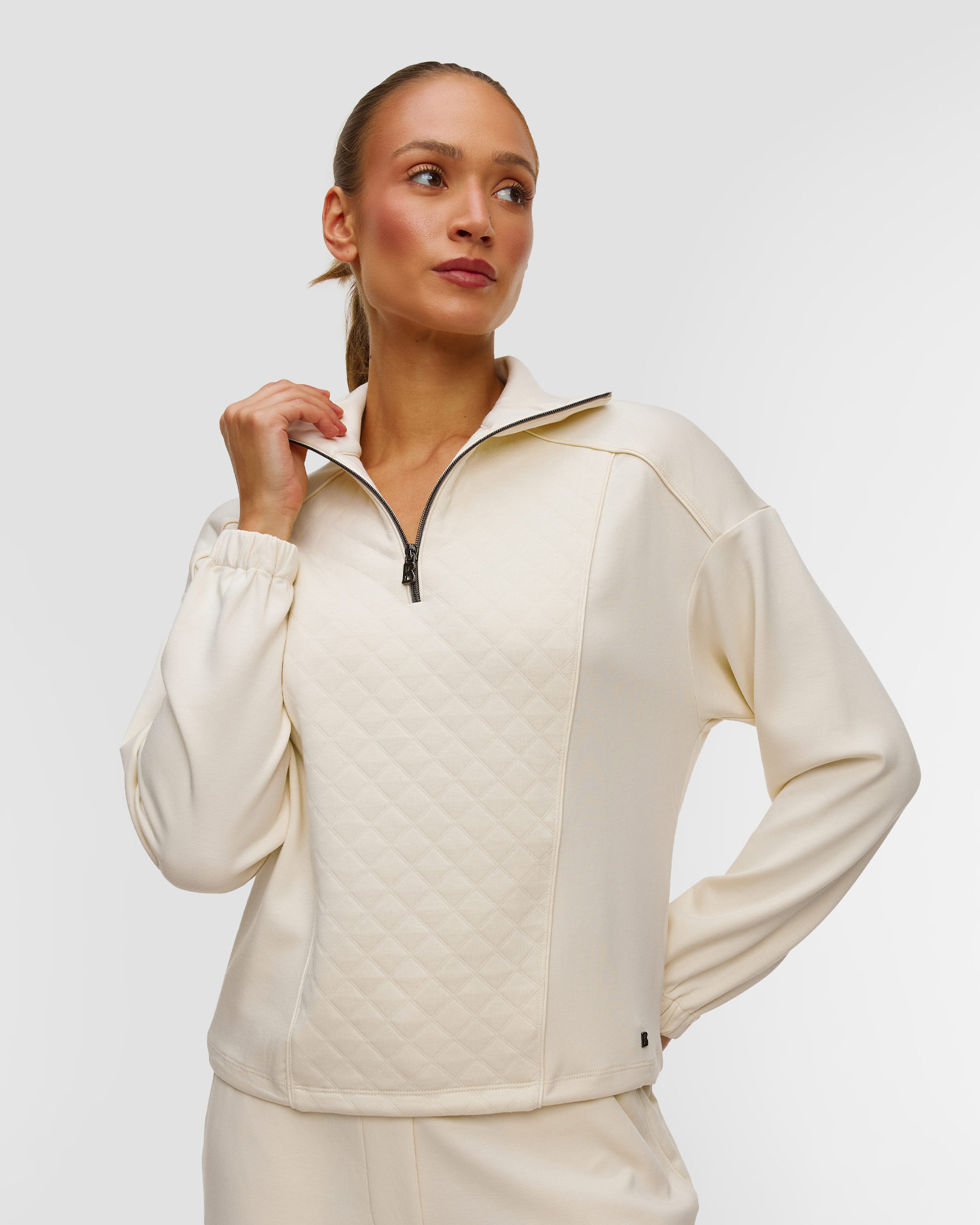 Dámská béžová mikina z modalu BOGNER Meggi-1