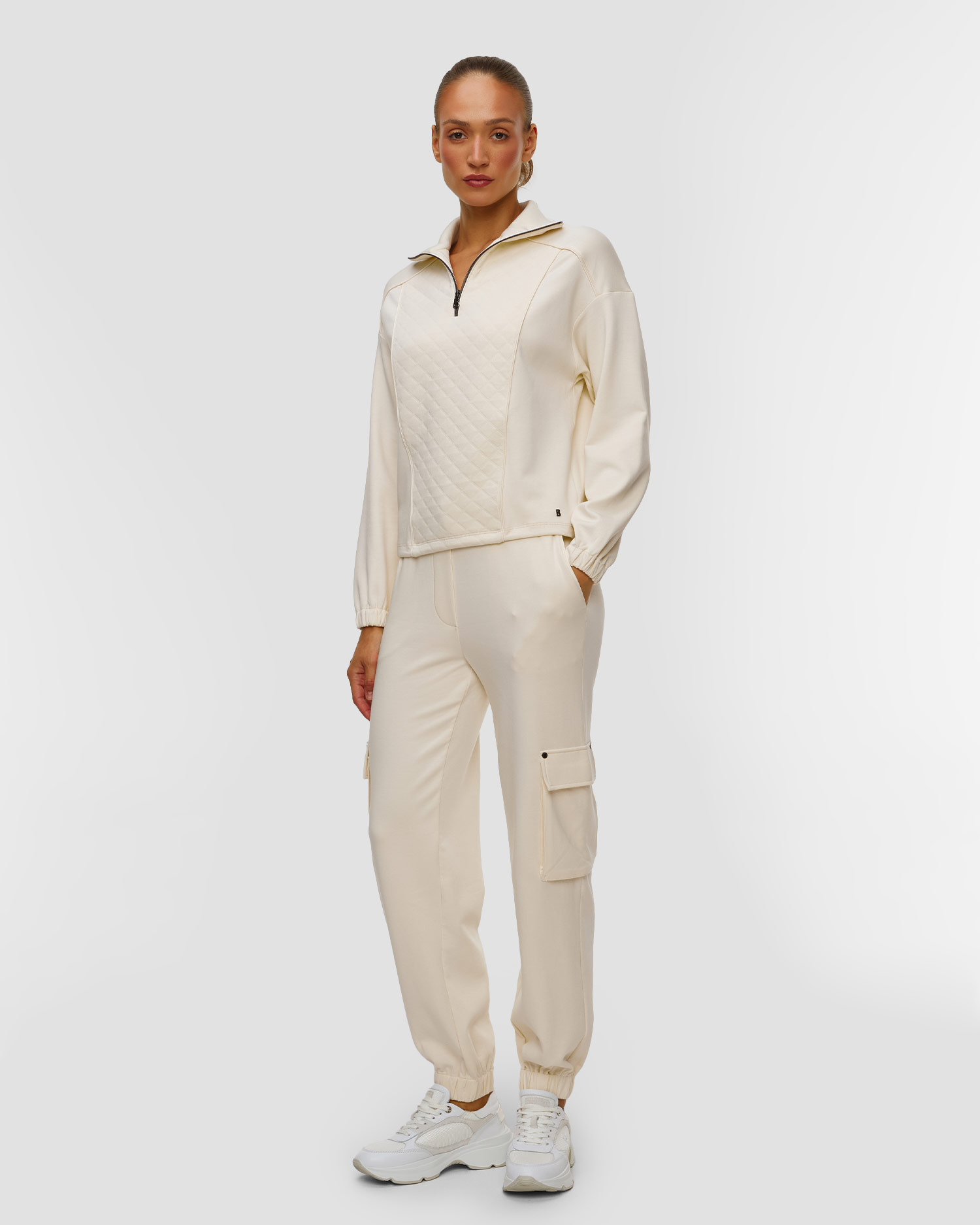 Women's beige modal T-shirt BOGNER Meggi-1