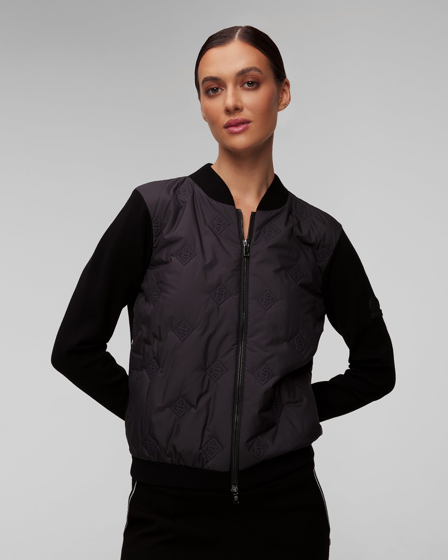 Women's black hybrid jacket BOGNER Anne