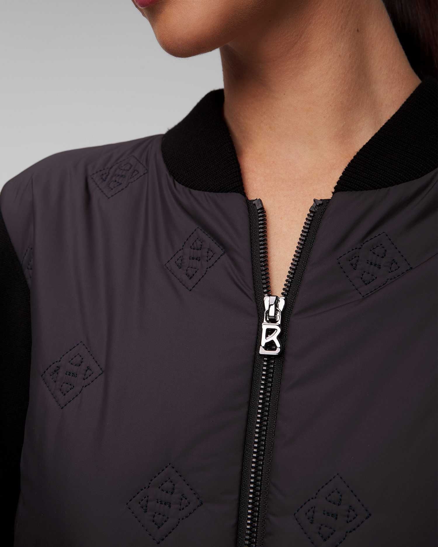 Women's black hybrid jacket BOGNER Anne