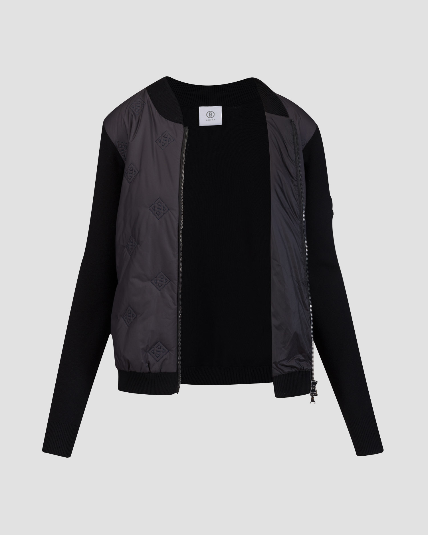 Women's black hybrid jacket BOGNER Anne