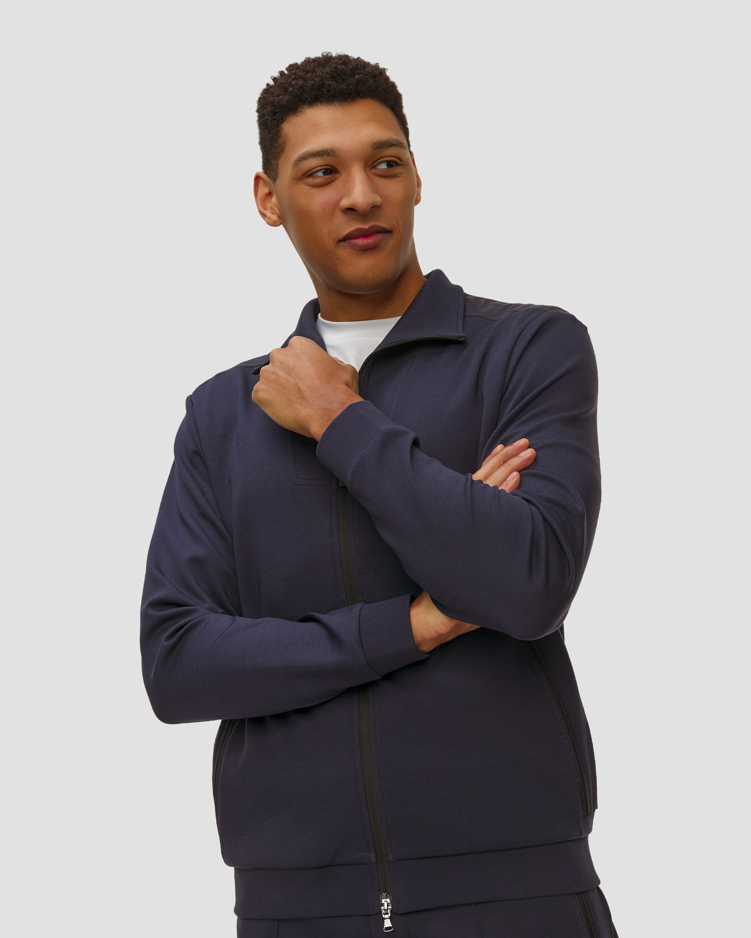 Men's sweatshirt with modal BOGNER Rafael, Color/Pattern: Granatowy