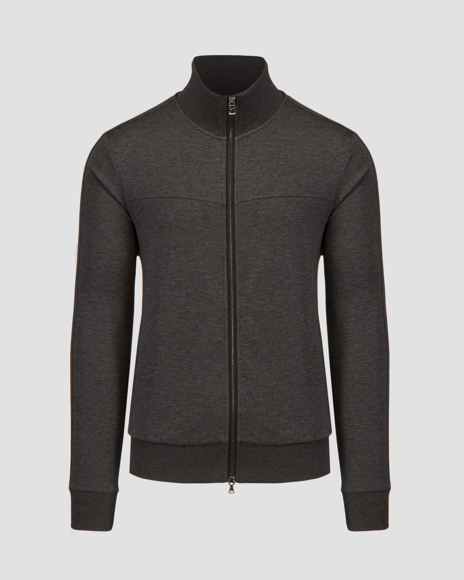 Sweat-shirt zippé gris pour hommes BOGNER Jayden 