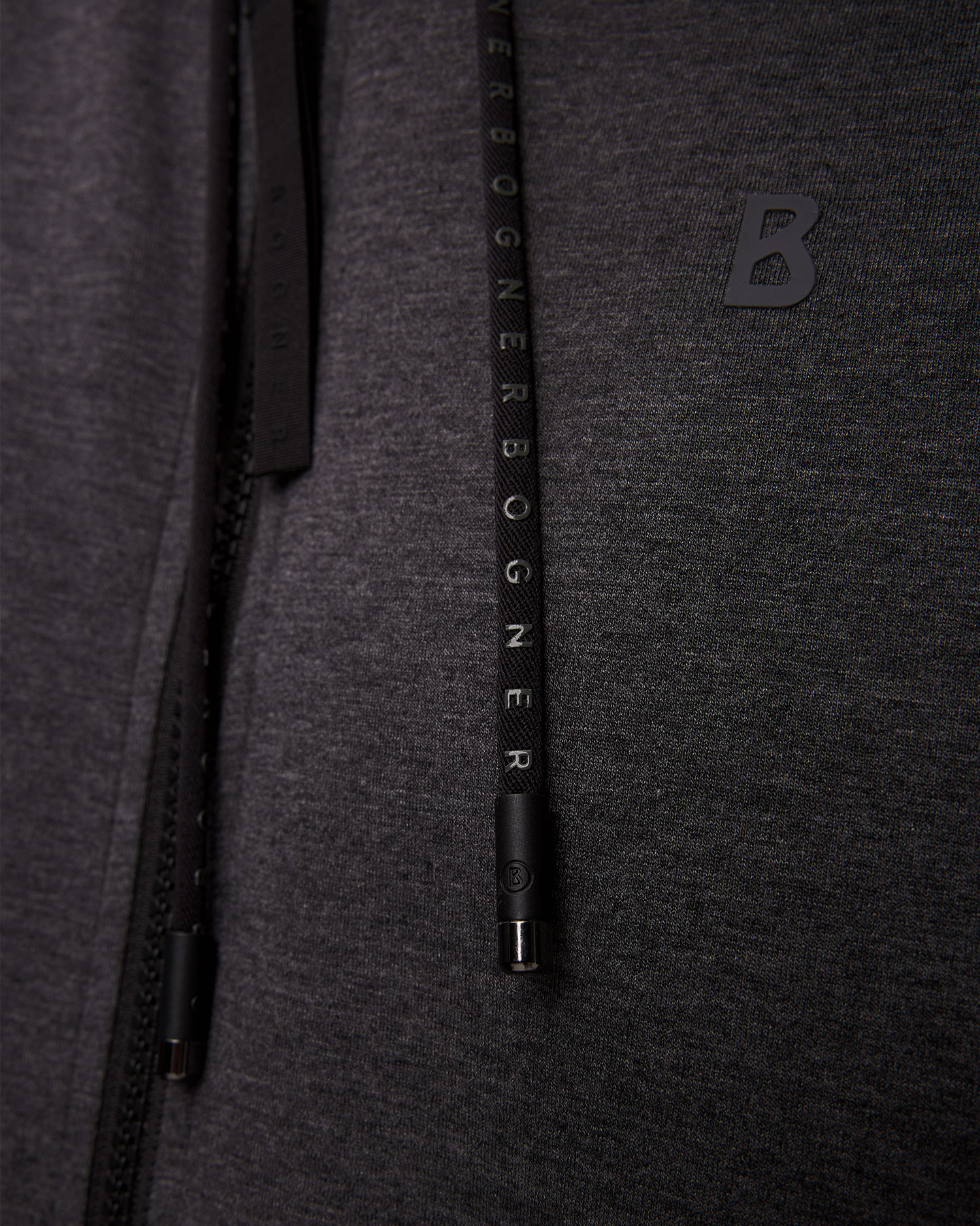 BOGNER Patrick Herren-Sweatshirt mit Reißverschluss in Grau