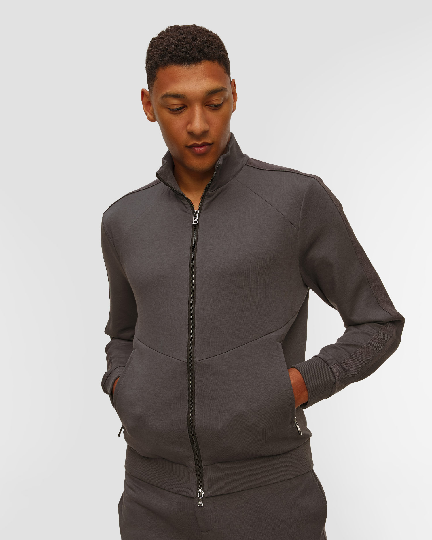 BOGNER Severin Strickjacke für Herren in Grau