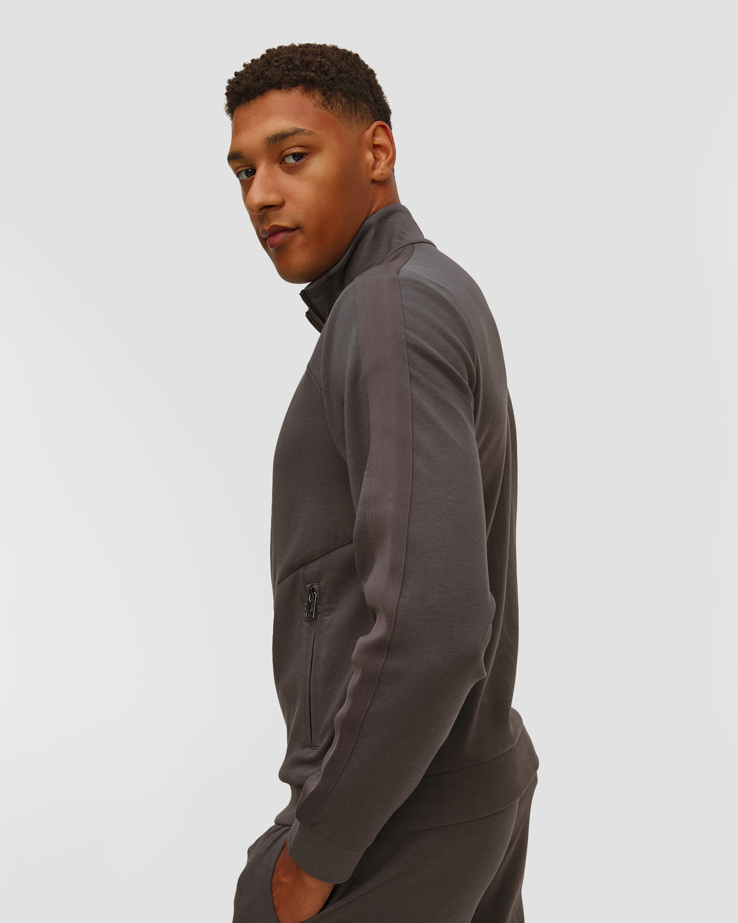 BOGNER Severin Strickjacke für Herren in Grau