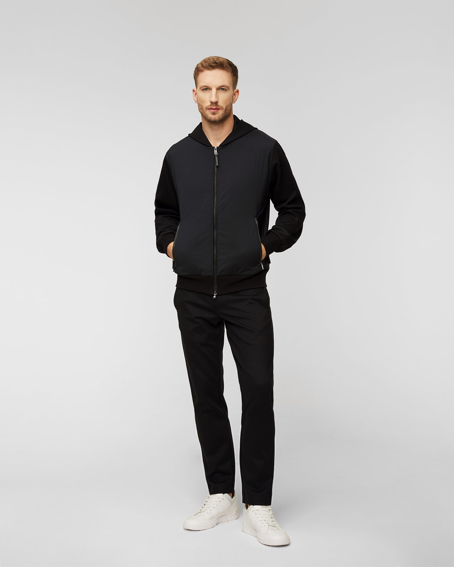 Pánska vlnená mikina BOGNER Raoul Čierna