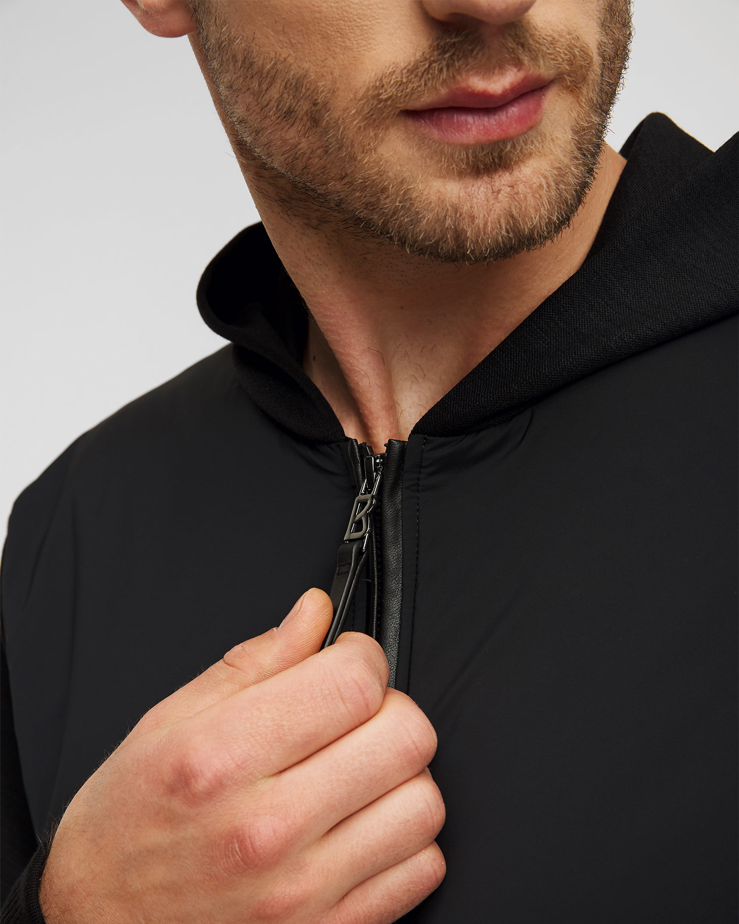 Pánska vlnená mikina BOGNER Raoul Čierna