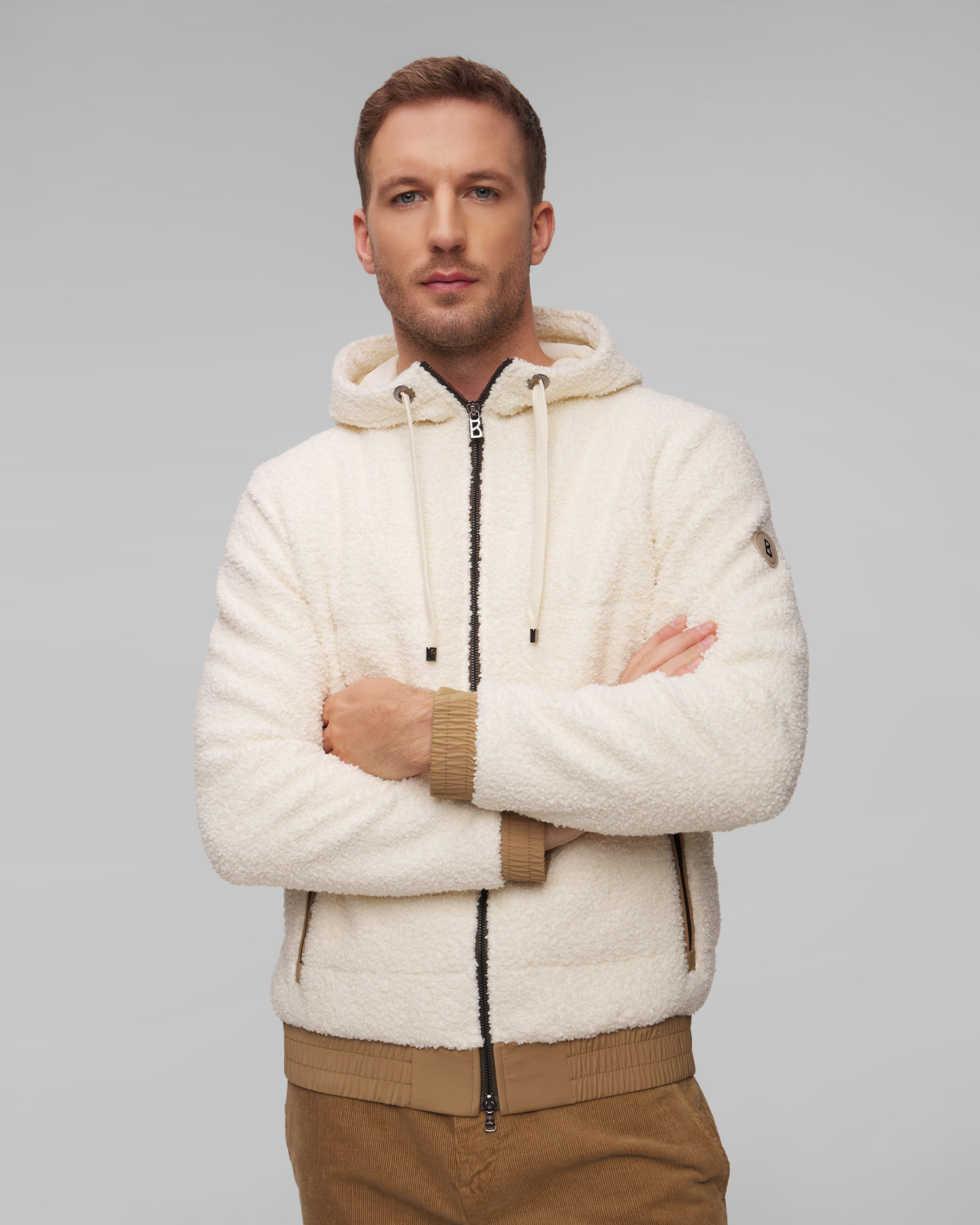 BOGNER Ethan Kapuzenpullover für Herren mit Reißverschluss