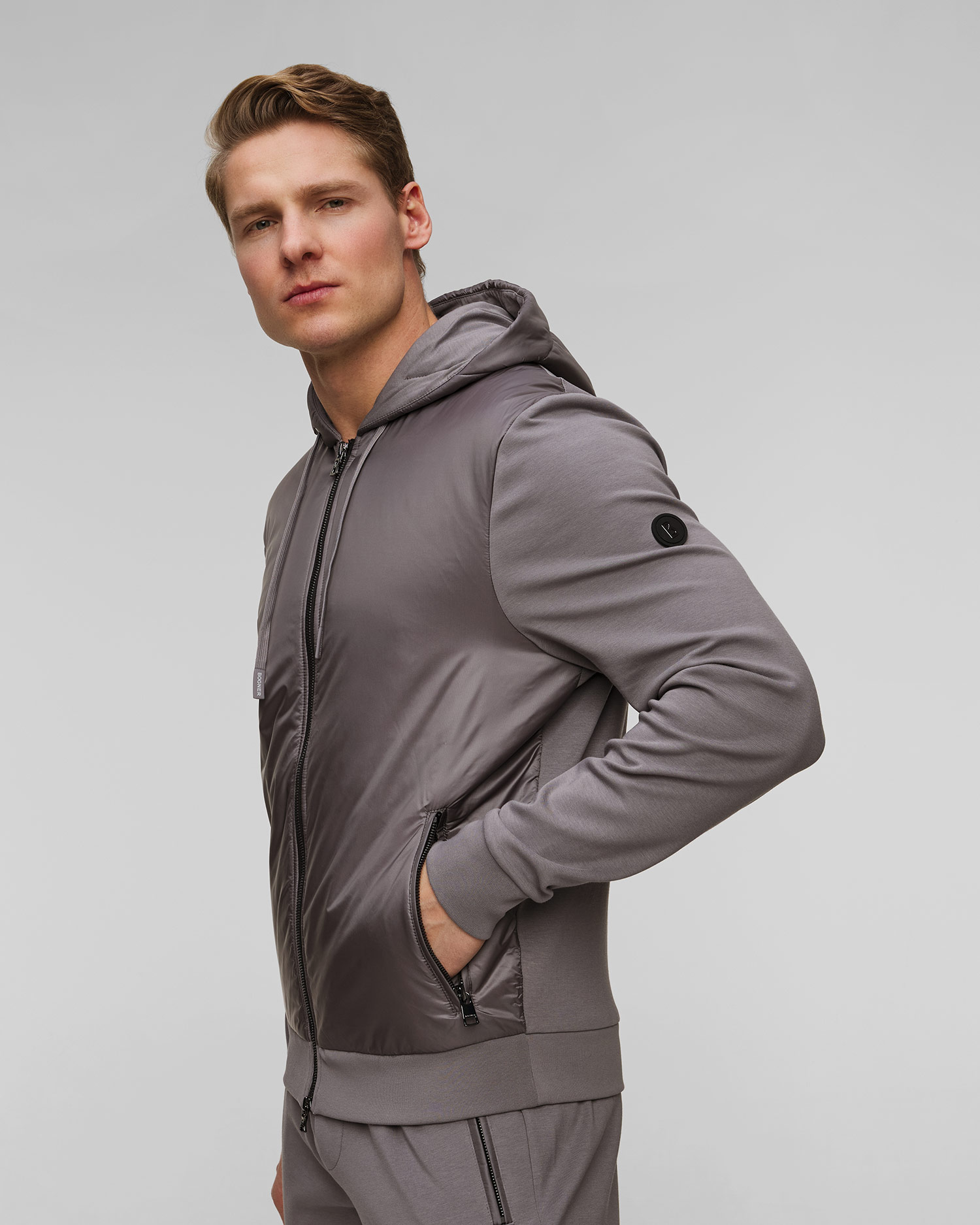 Men's grey sweatshirt with modal BOGNER Angus
