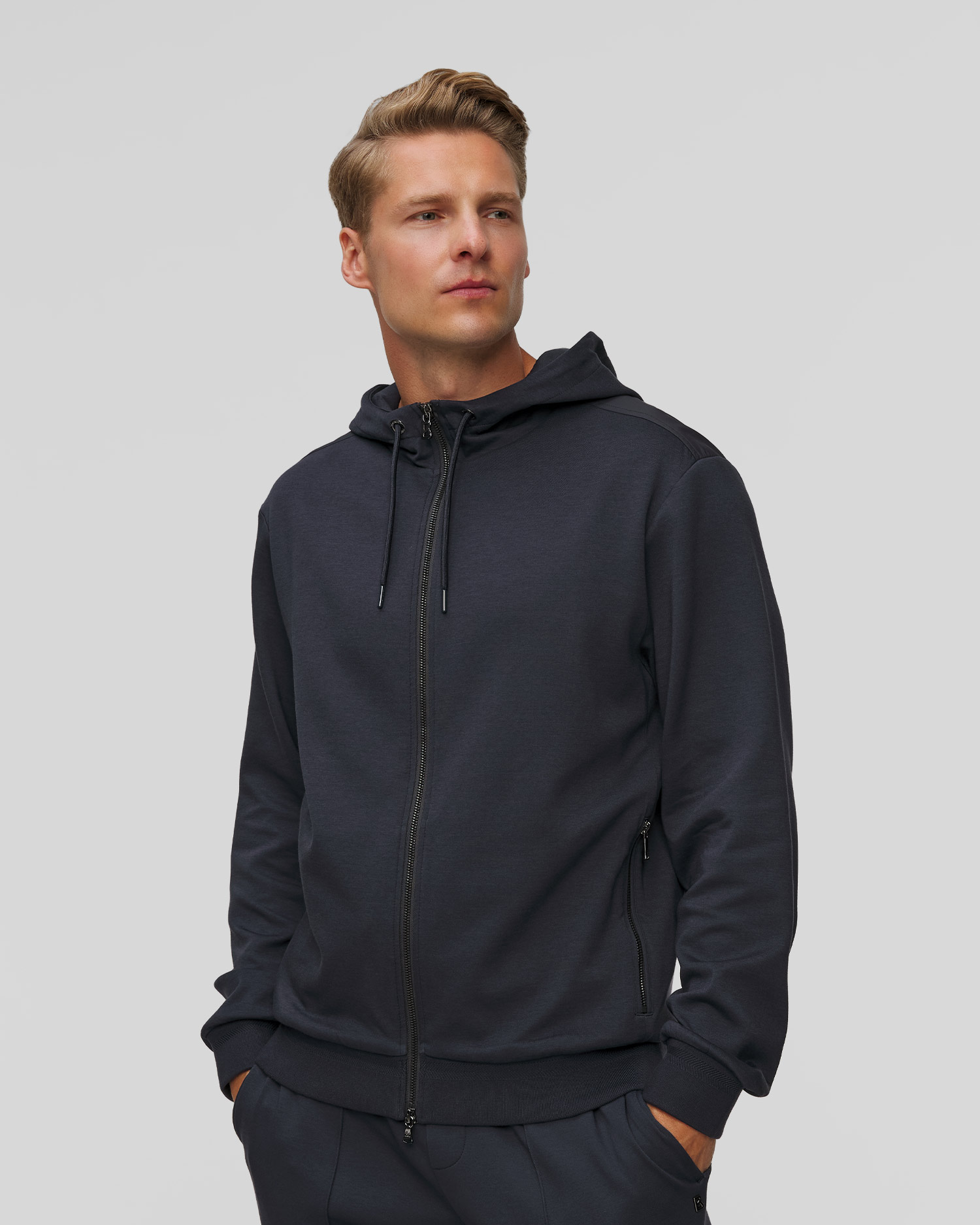 Men's navy blue sweatshirt with modal BOGNER Steven
