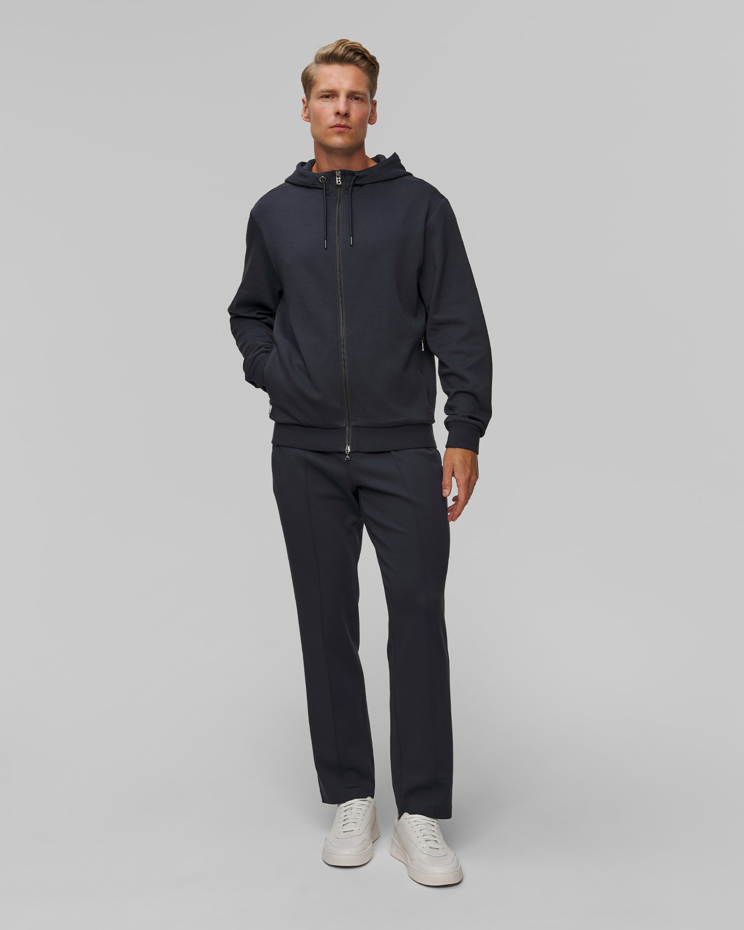 Men's navy blue sweatshirt with modal BOGNER Steven