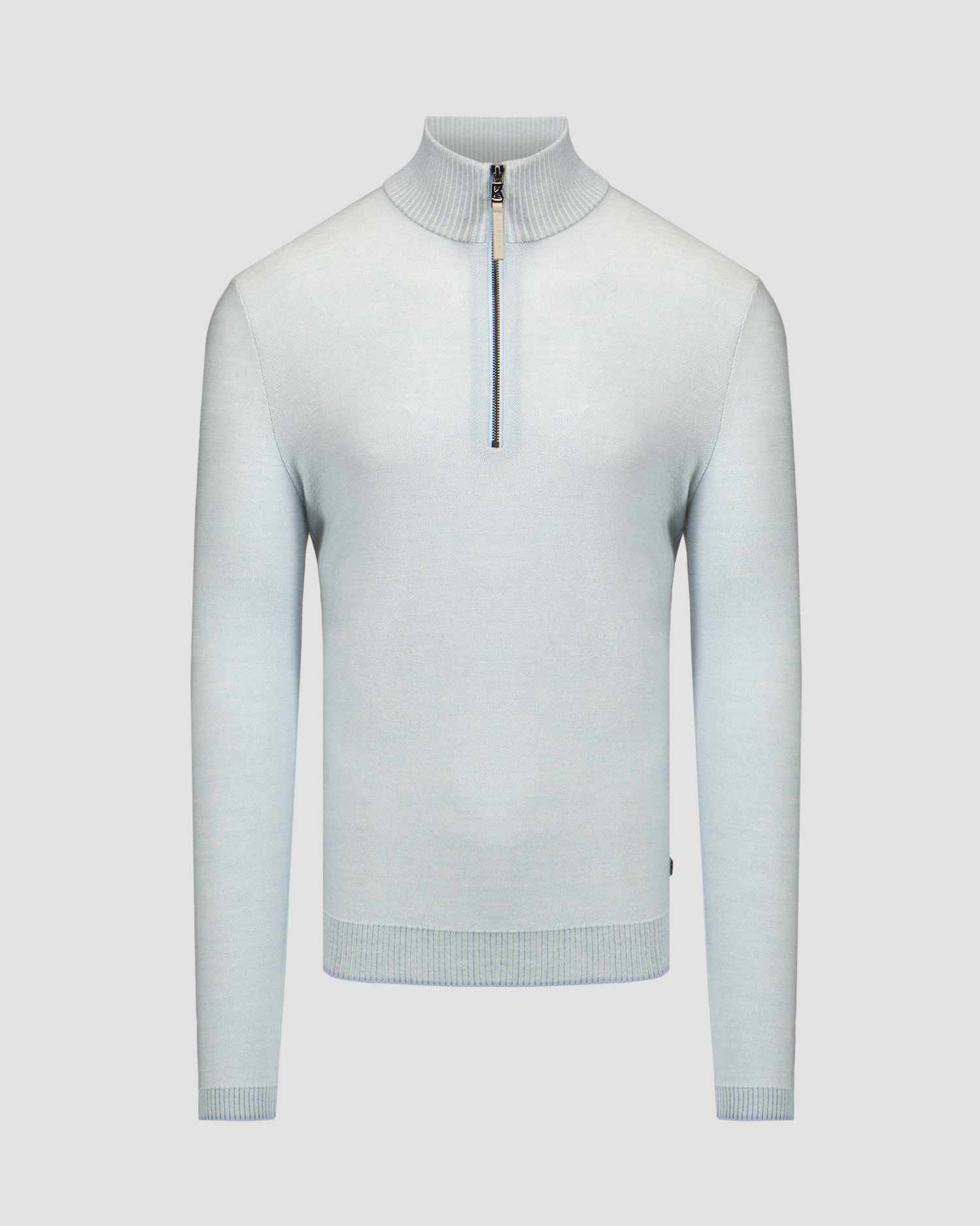Pull en laine bleu pour hommes BOGNER Lias-1