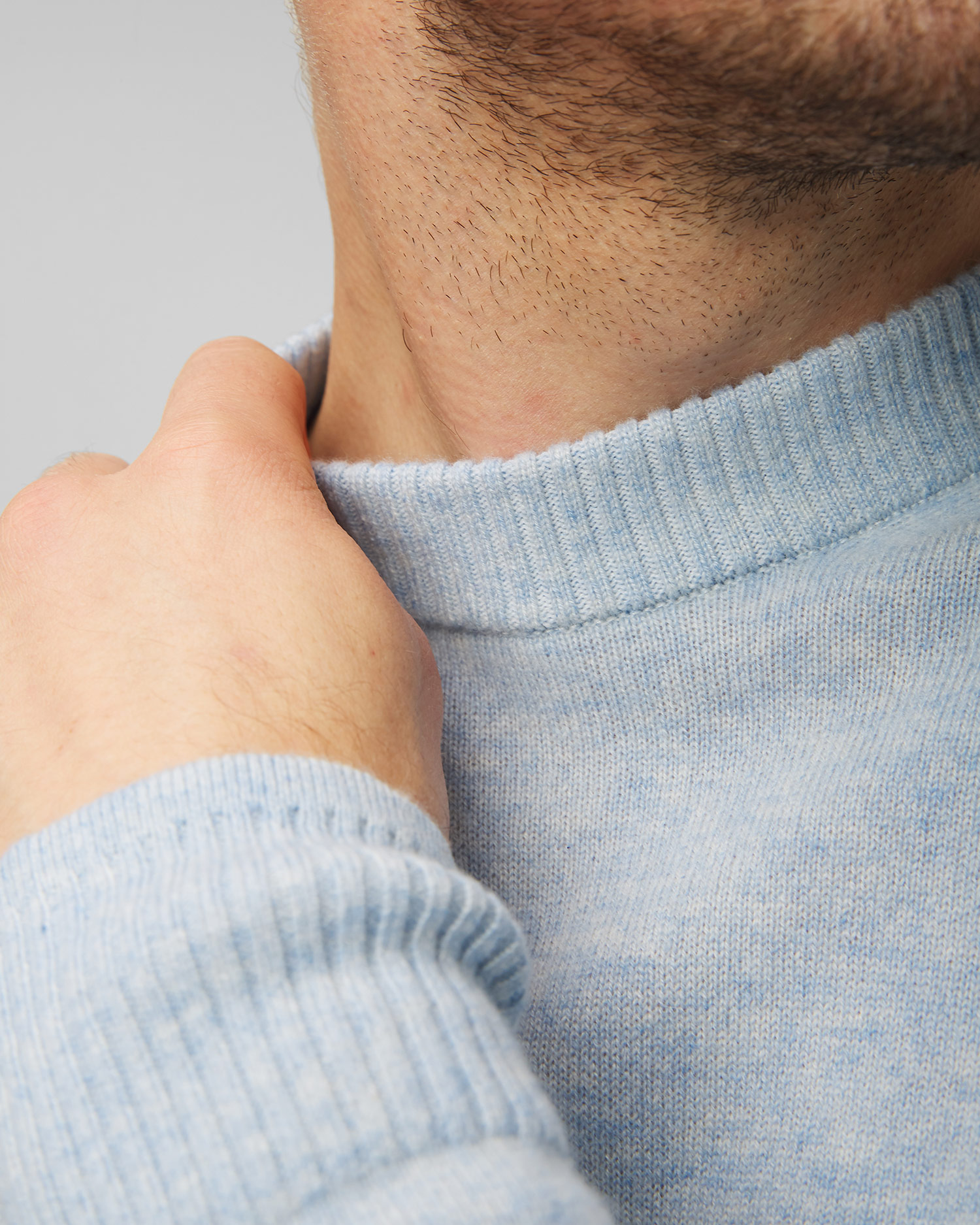 Pulover din cașmir pentru bărbați BOGNER Brendon - albastru