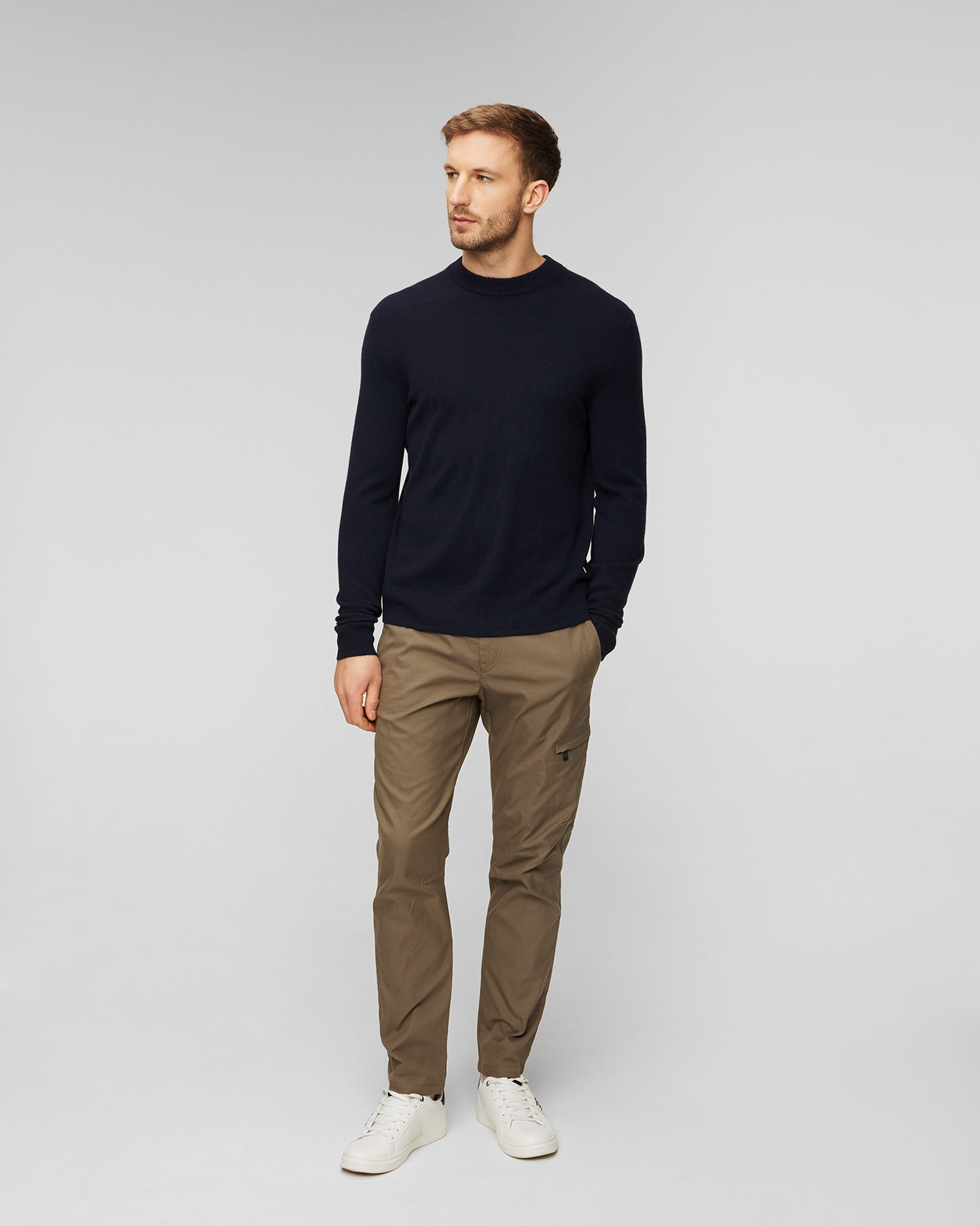 Pulover din cașmir pentru bărbați BOGNER Brendon - albastru marin