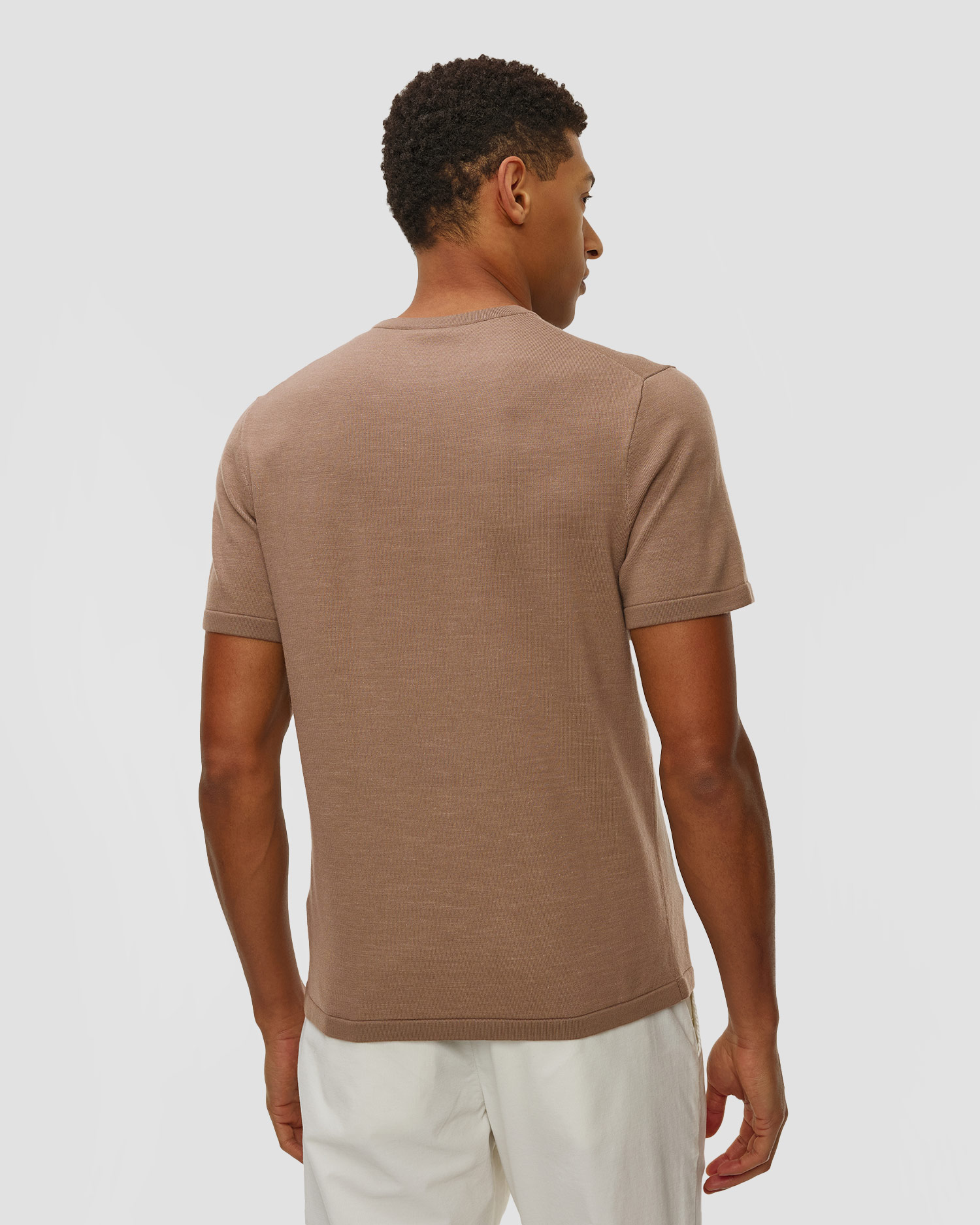 Tricou maro din lână pentru bărbați BOGNER Ohio