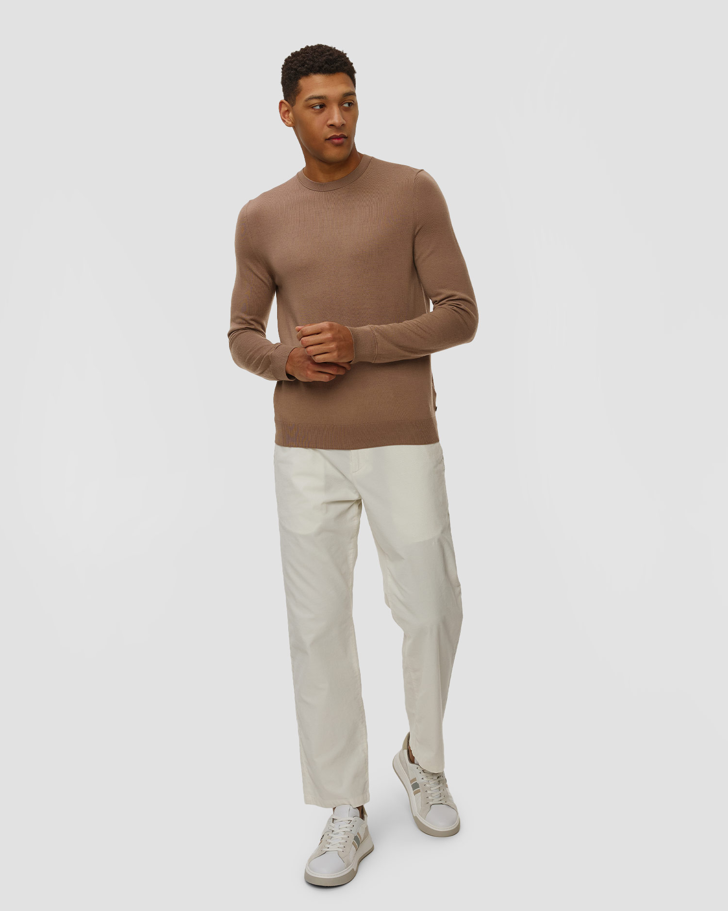 Men's brown wool sweater BOGNER Ole