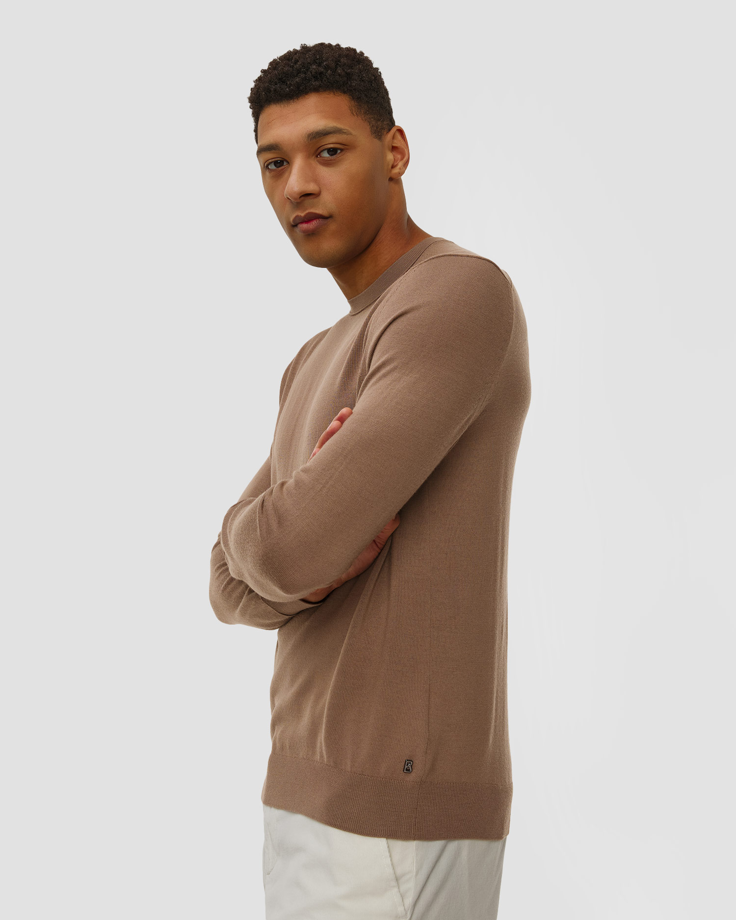 Men's brown wool sweater BOGNER Ole