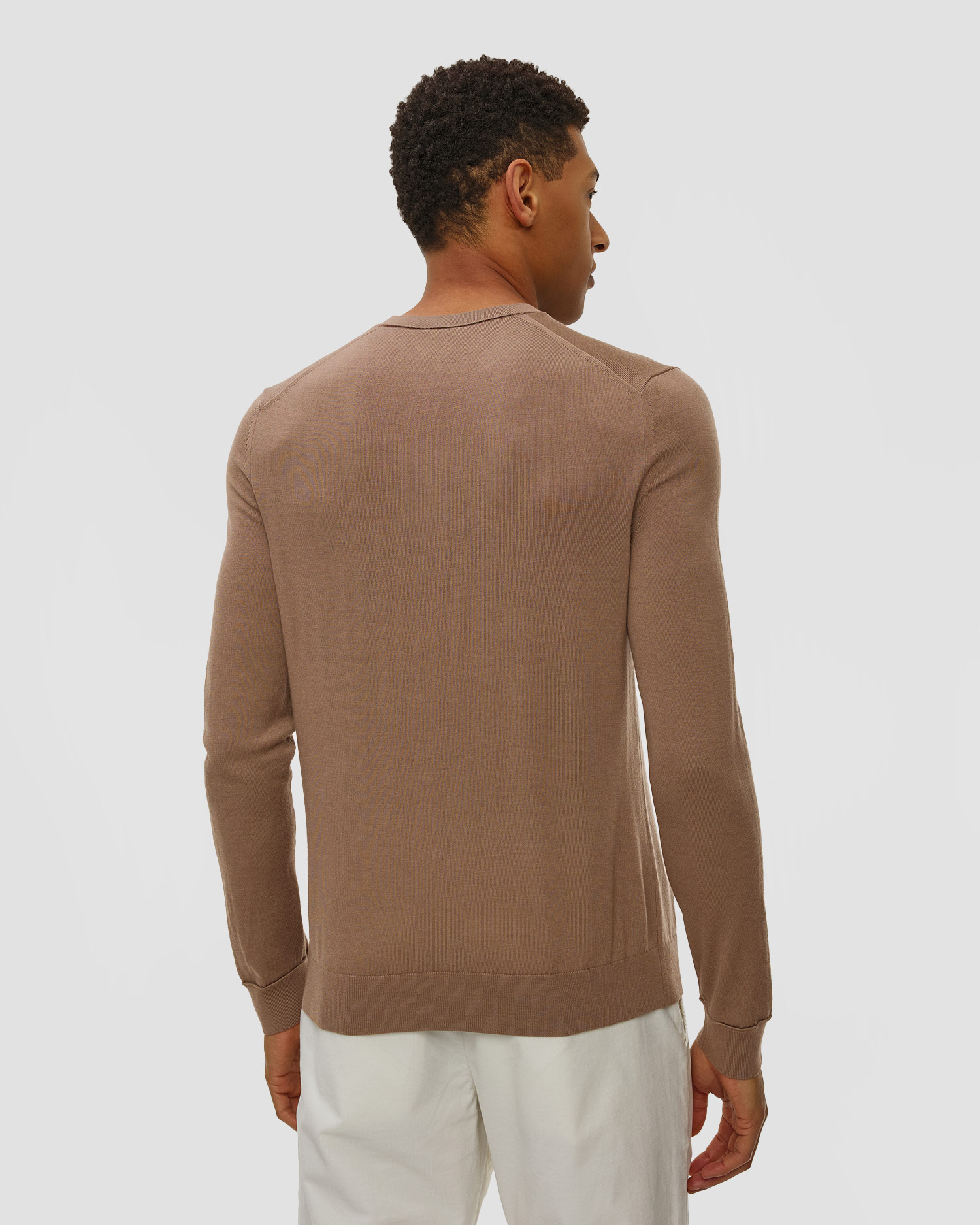 Men's brown wool sweater BOGNER Ole