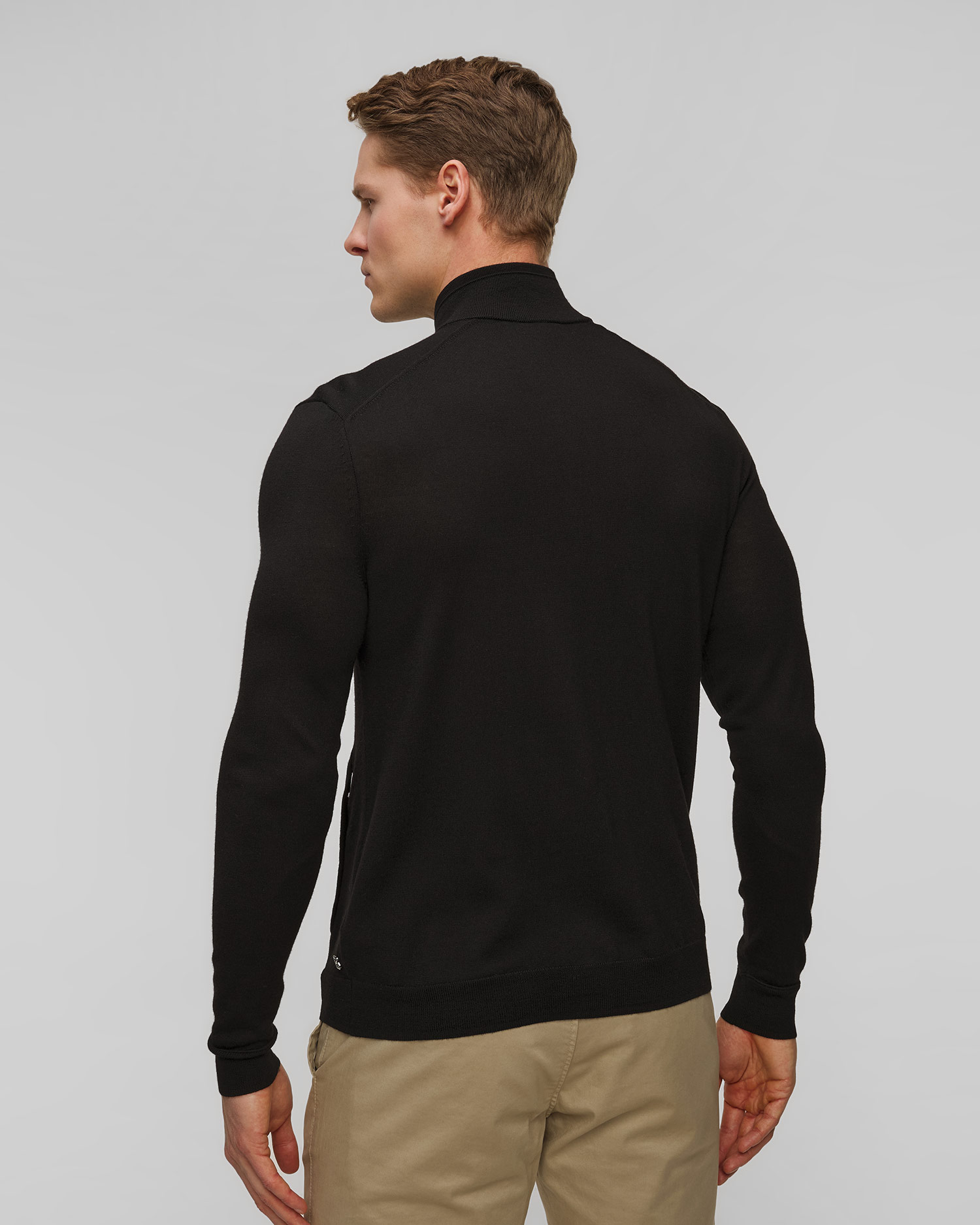 Geacă neagră din lână pentru bărbați BOGNER Oscar