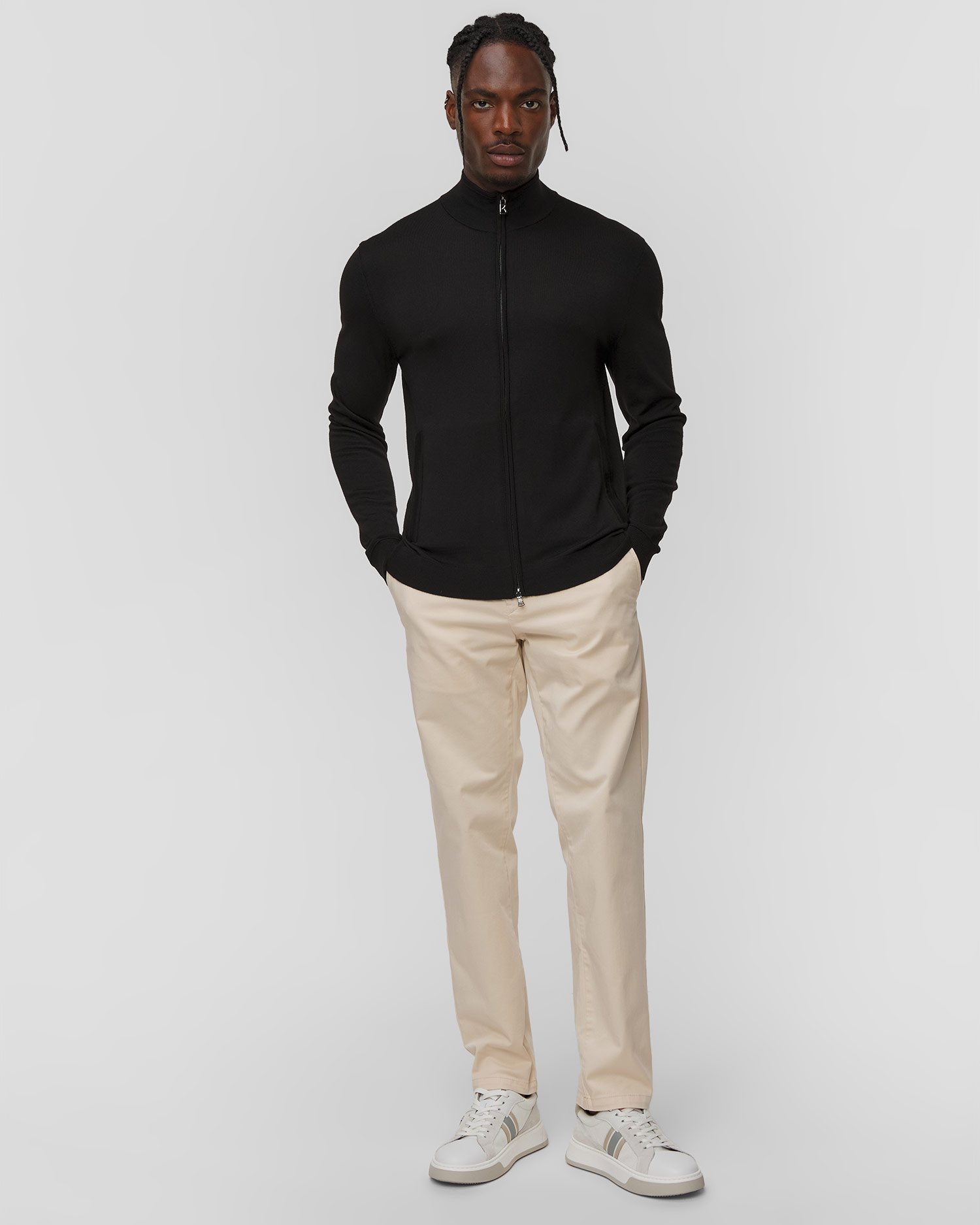 Maglione nero in lana da uomo BOGNER Oscar