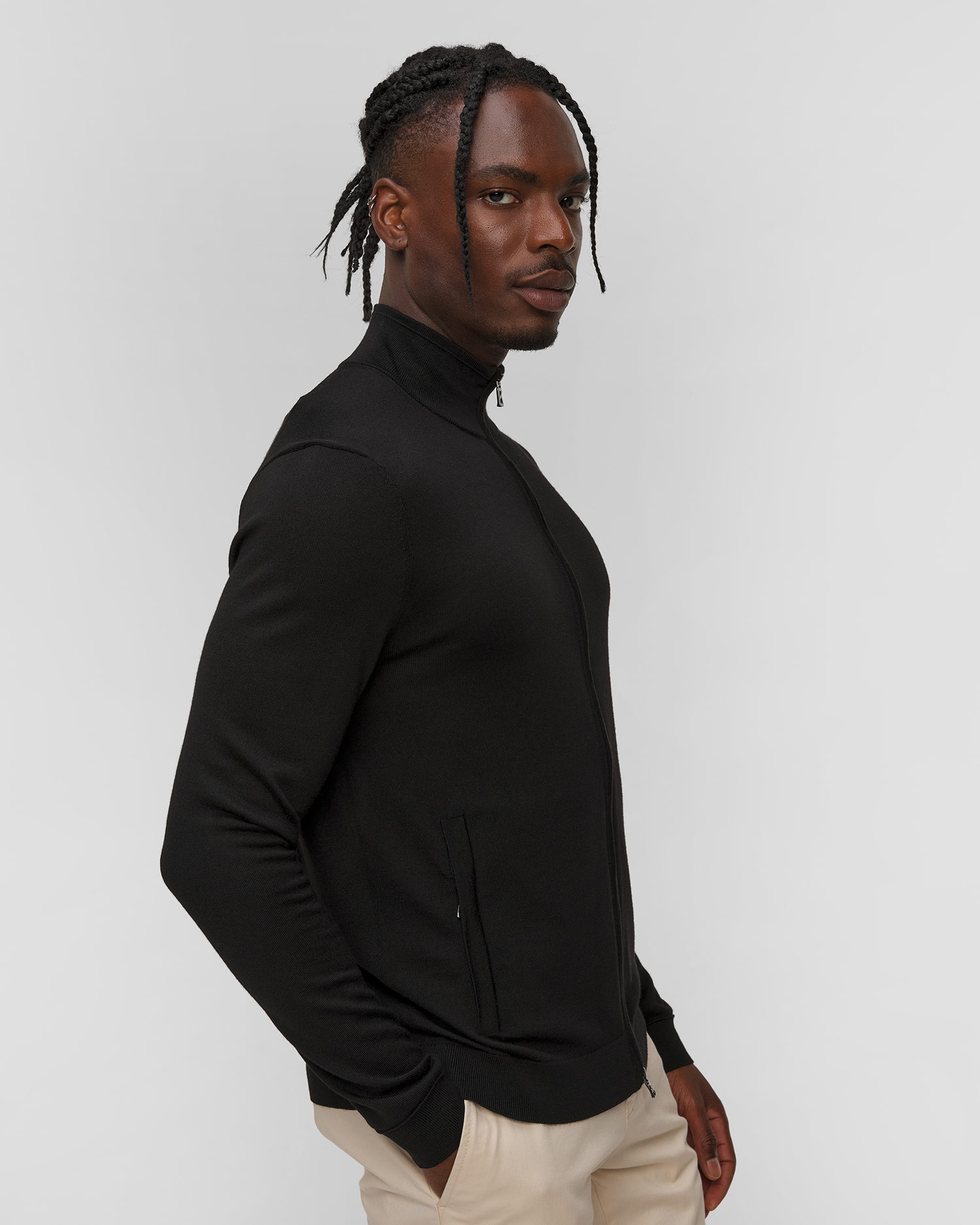 Maglione nero in lana da uomo BOGNER Oscar