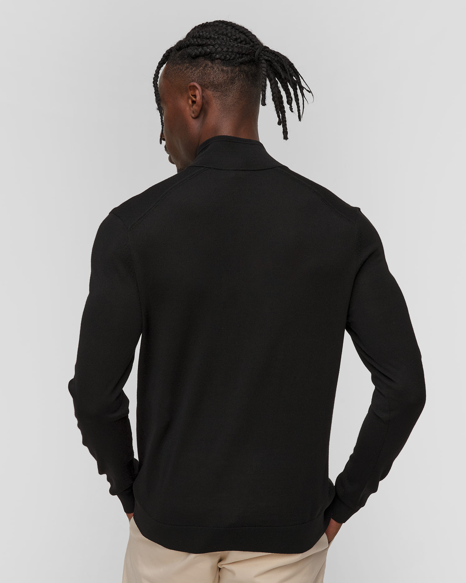 Maglione nero in lana da uomo BOGNER Oscar