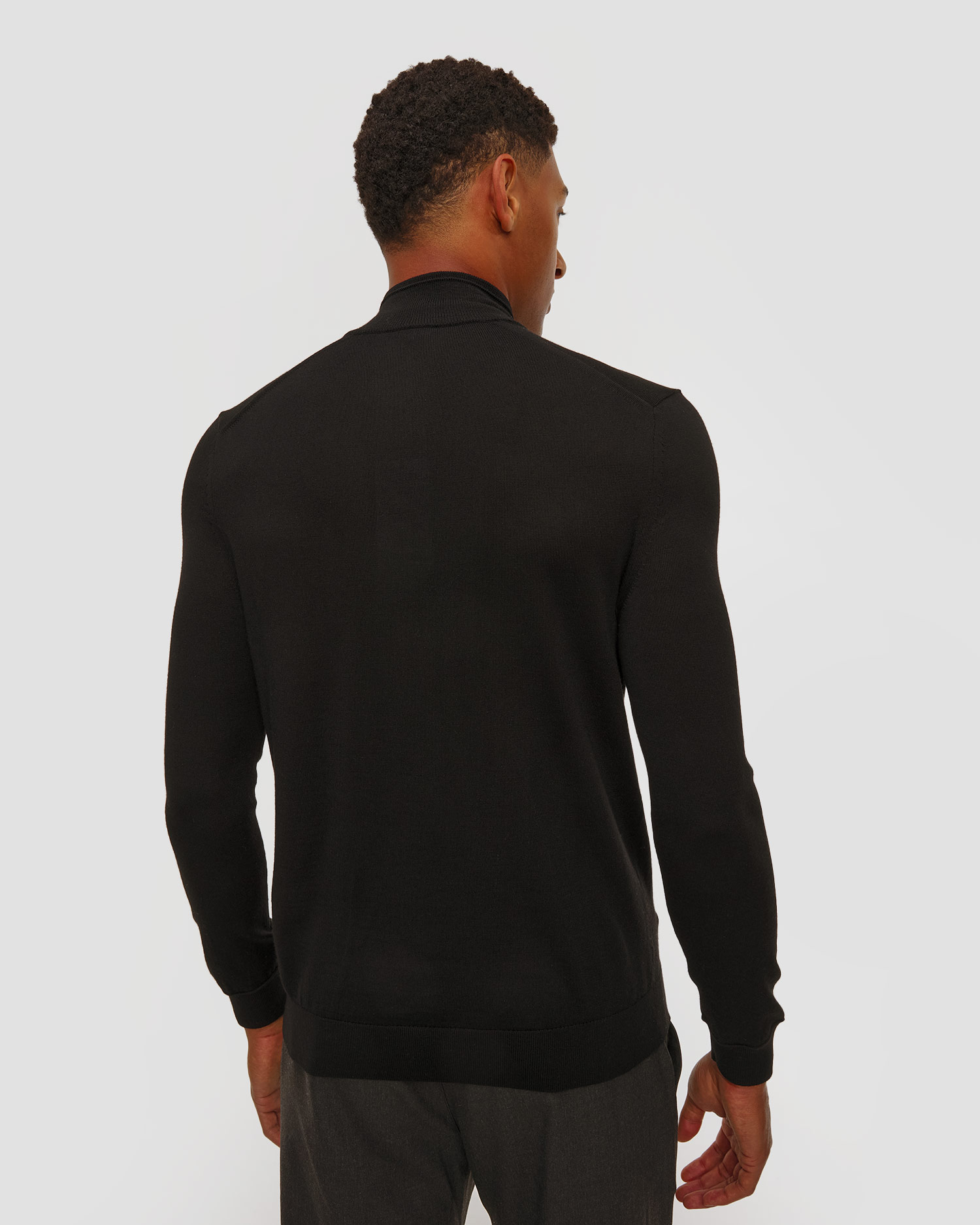 BOGNER Ouri Rollkragenpullover aus Wolle für Herren in Schwarz