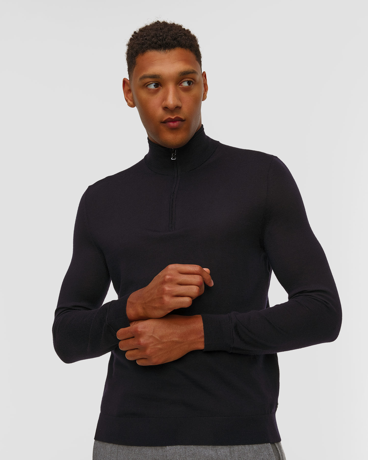 BOGNER Ouri Rollkragenpullover aus Wolle für Herren in Marineblau