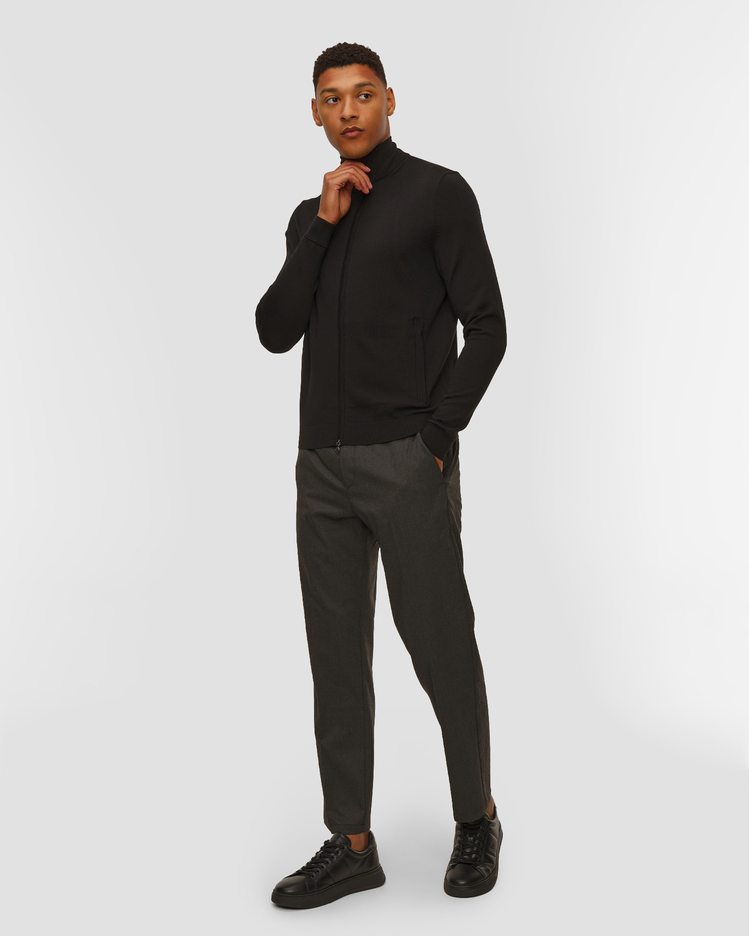 Pull en laine zippé pour hommes BOGNER Oscar