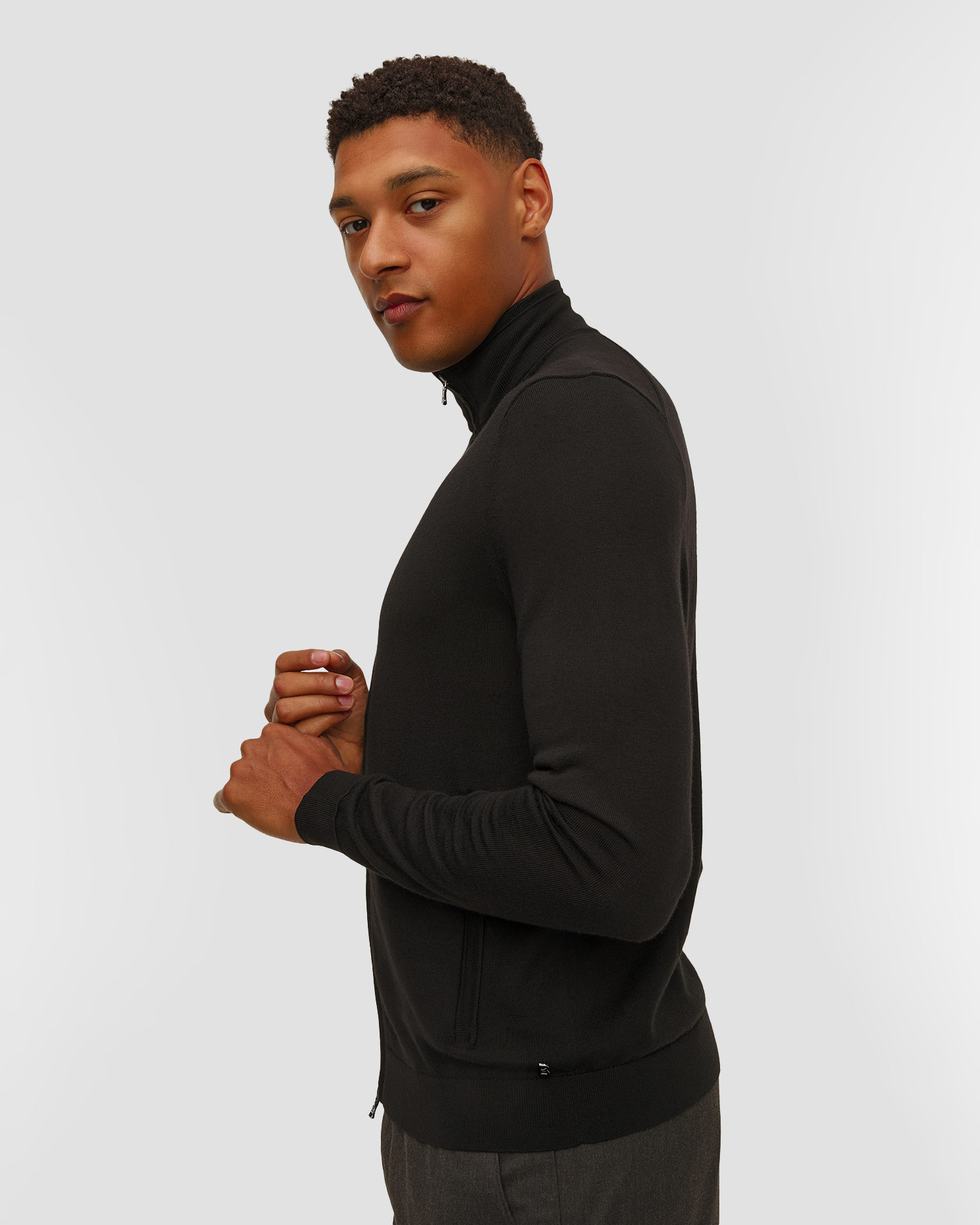 Pull en laine zippé pour hommes BOGNER Oscar