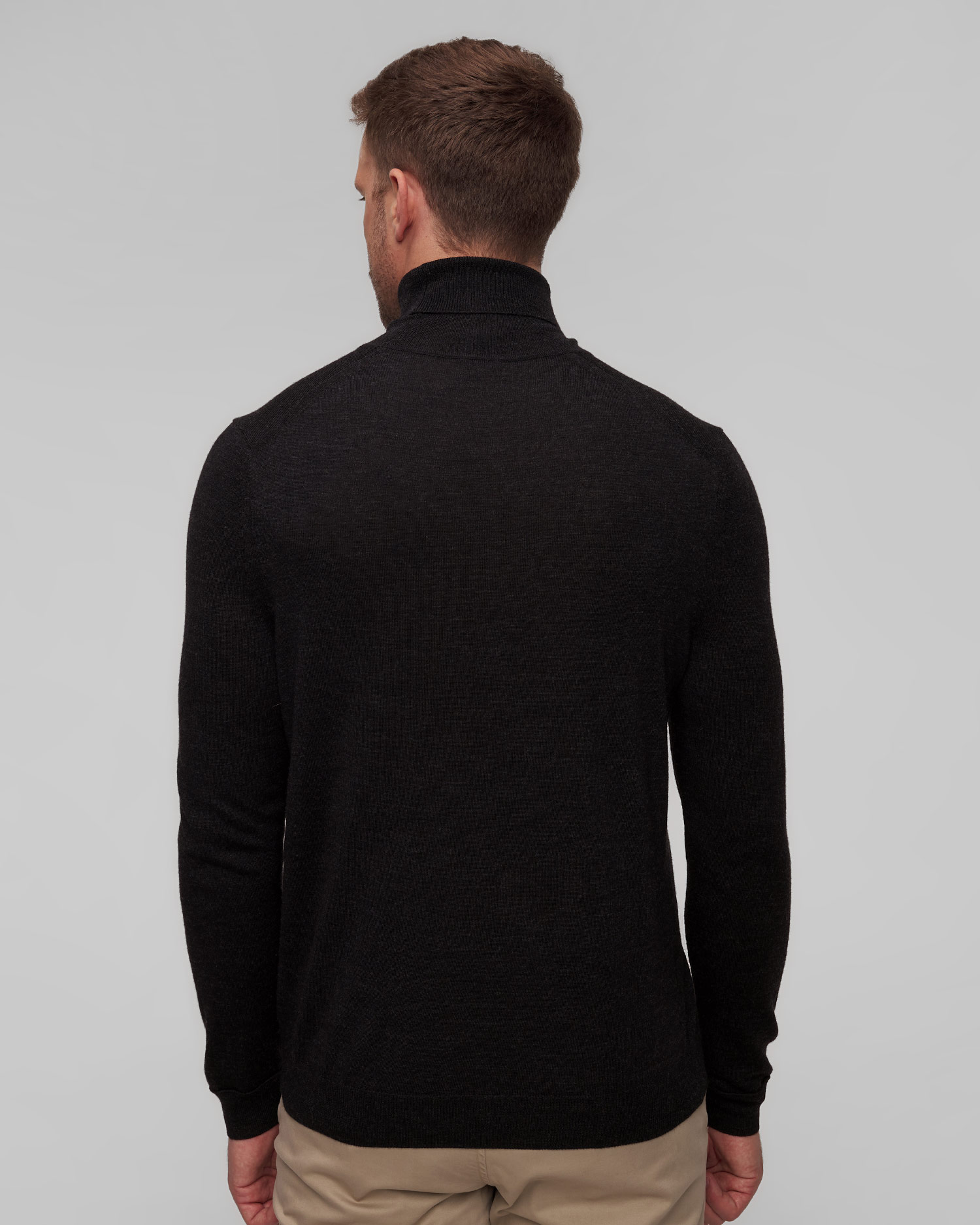 BOGNER Gordon-6 Rollkragenpullover aus Wolle für Herren in Grau