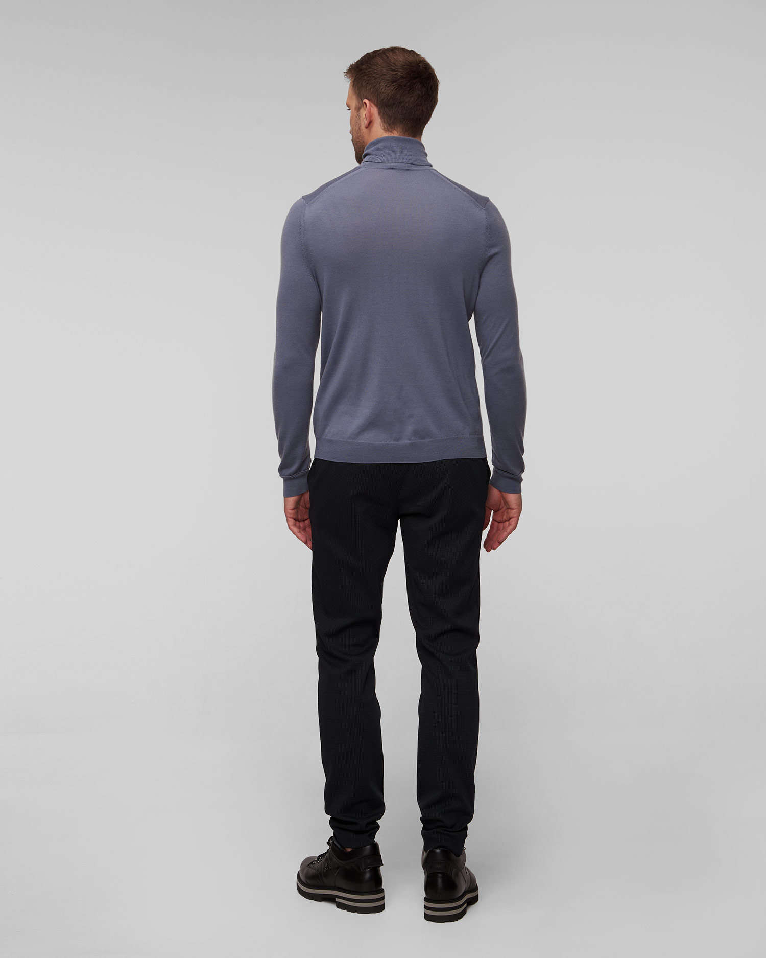 BOGNER Gordon-6 Rollkragenpullover aus Wolle für Herren in Blau