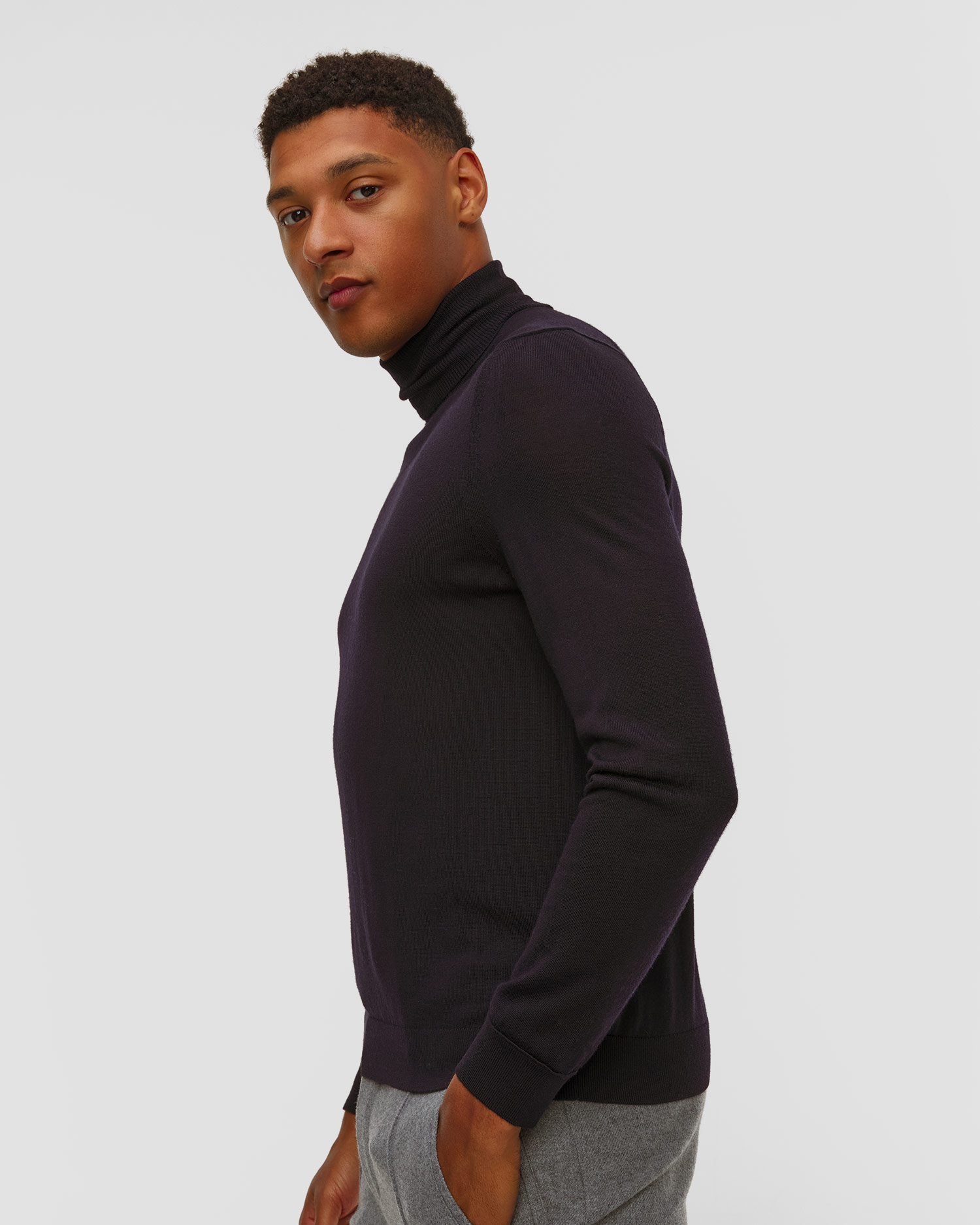 Pull à col roulé en laine pour hommes BOGNER Gordon-6
